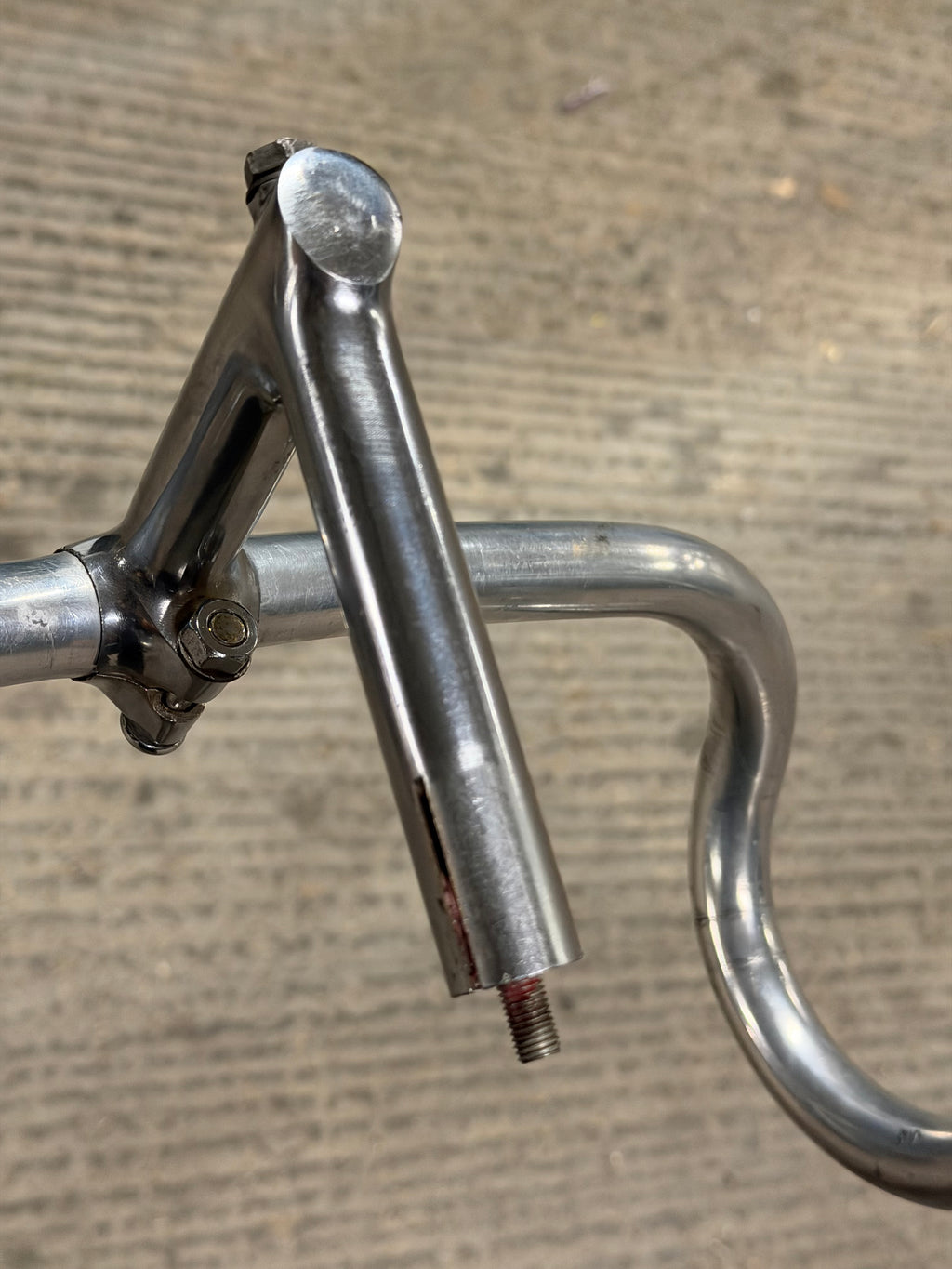 Vintage Cinelli Quil Stem 105mm and Drop Handlebars 38cm