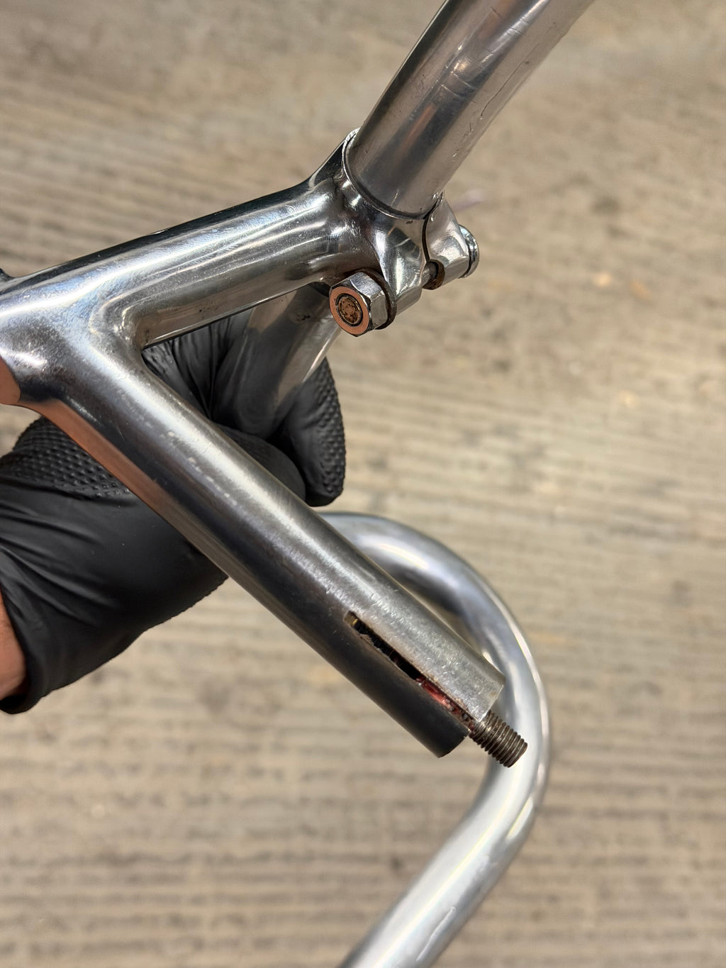 Vintage Cinelli Quil Stem 105mm and Drop Handlebars 38cm