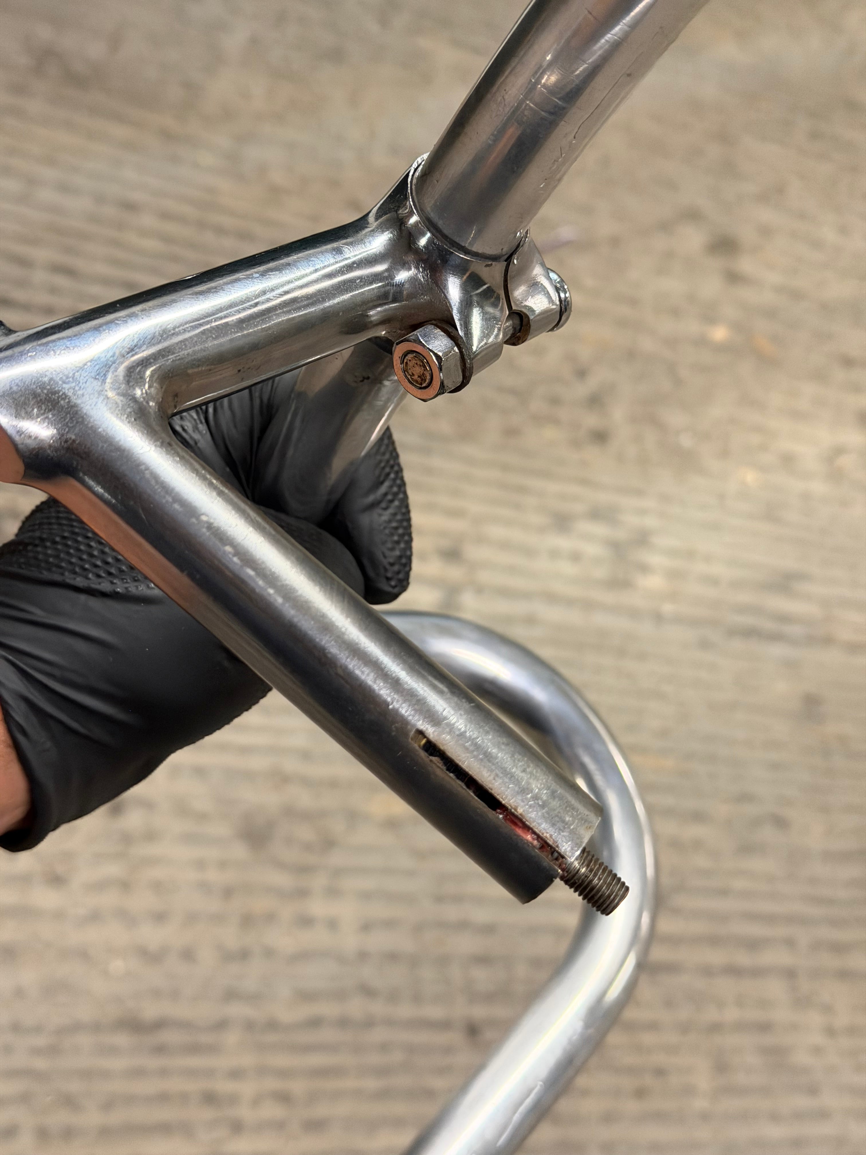 Vintage Cinelli Quil Stem 105mm and Drop Handlebars 38cm
