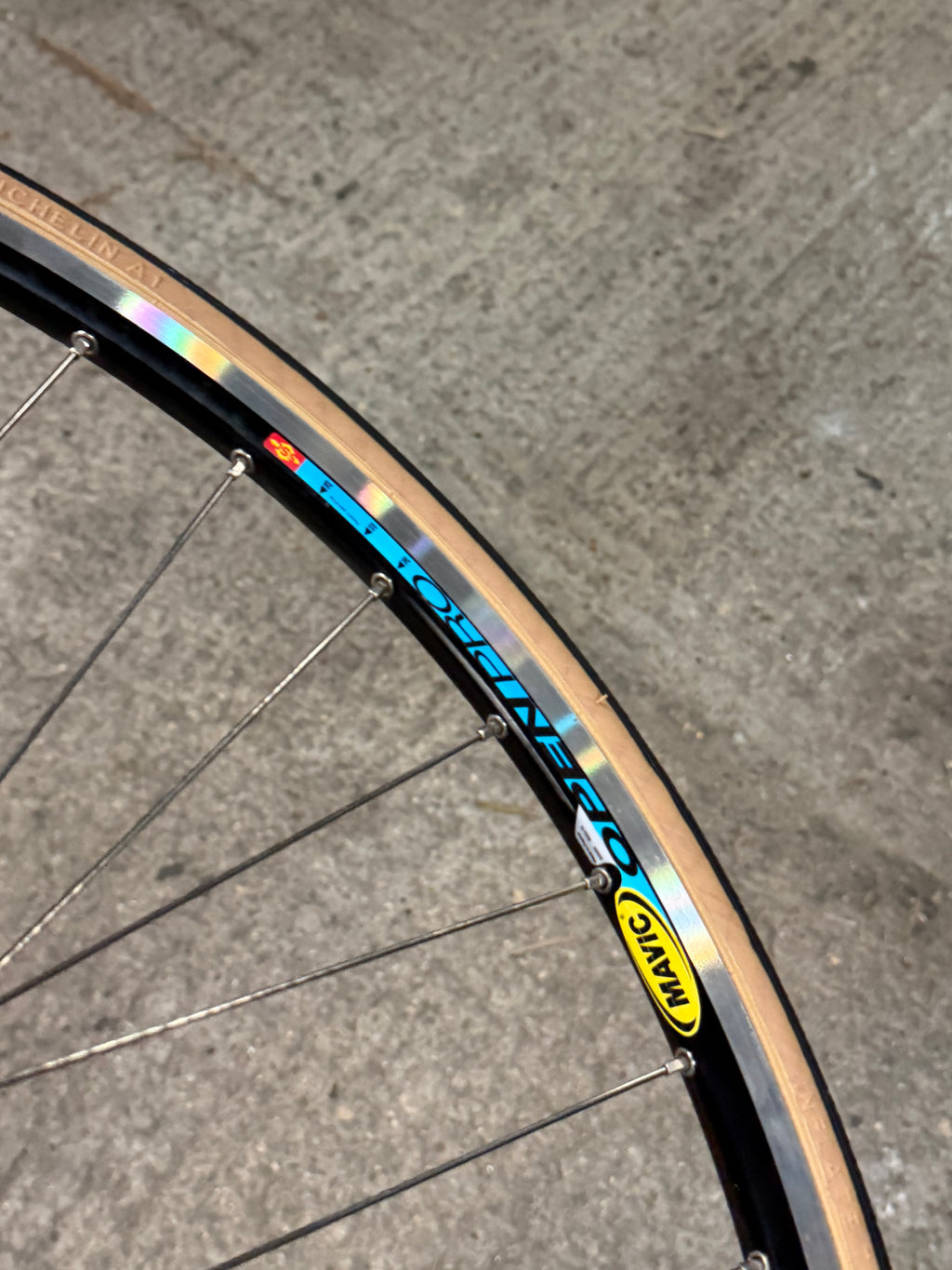 Campagnolo Pista Wheelset 700c Mavic Clincher Rims
