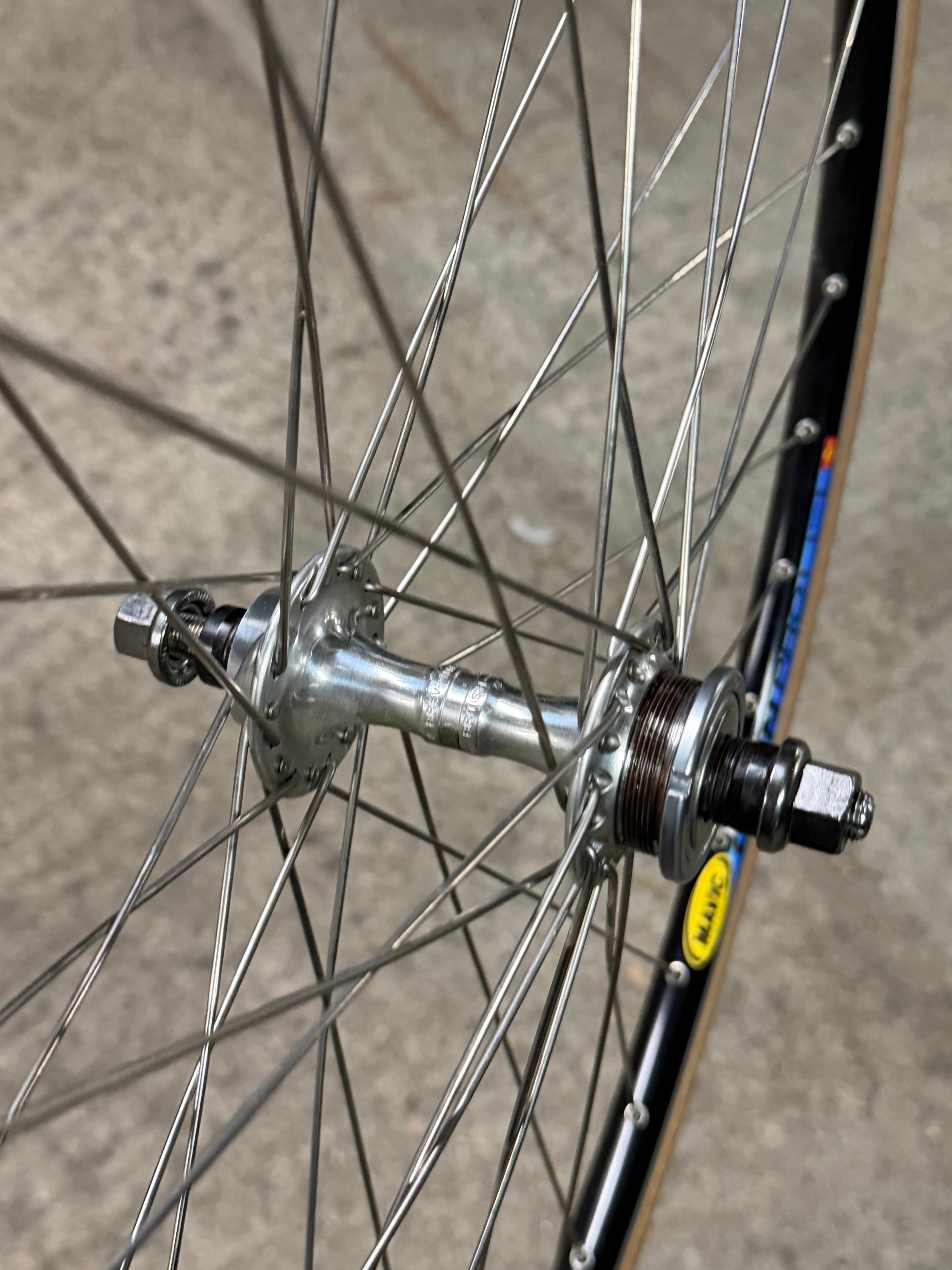 Campagnolo Pista Wheelset 700c Mavic Clincher Rims