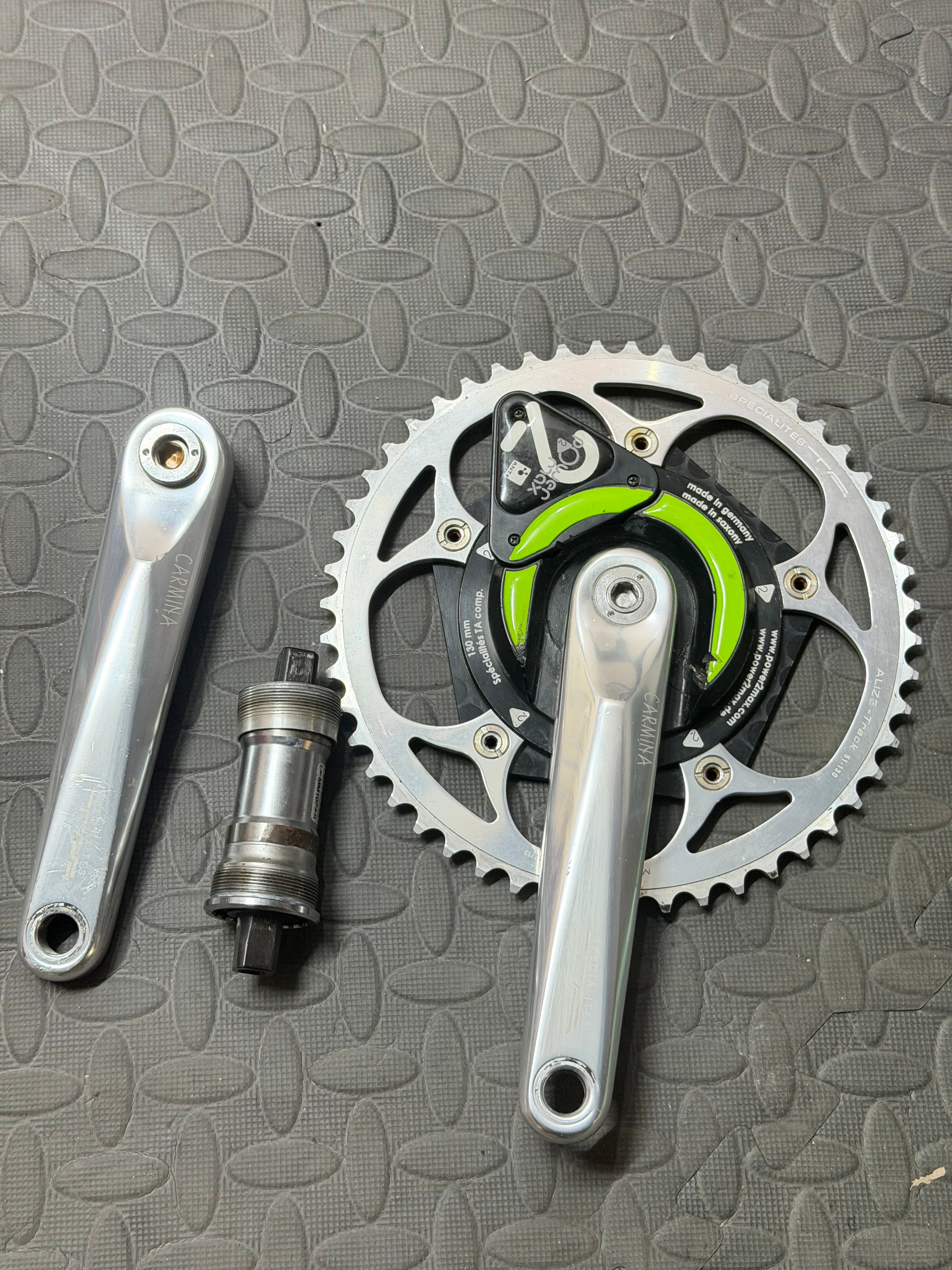 Specialites Track crankset 165mm Powermeter spider Power2Max