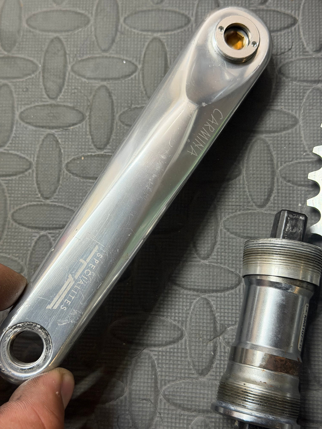 Specialites Track crankset 165mm Powermeter spider Power2Max