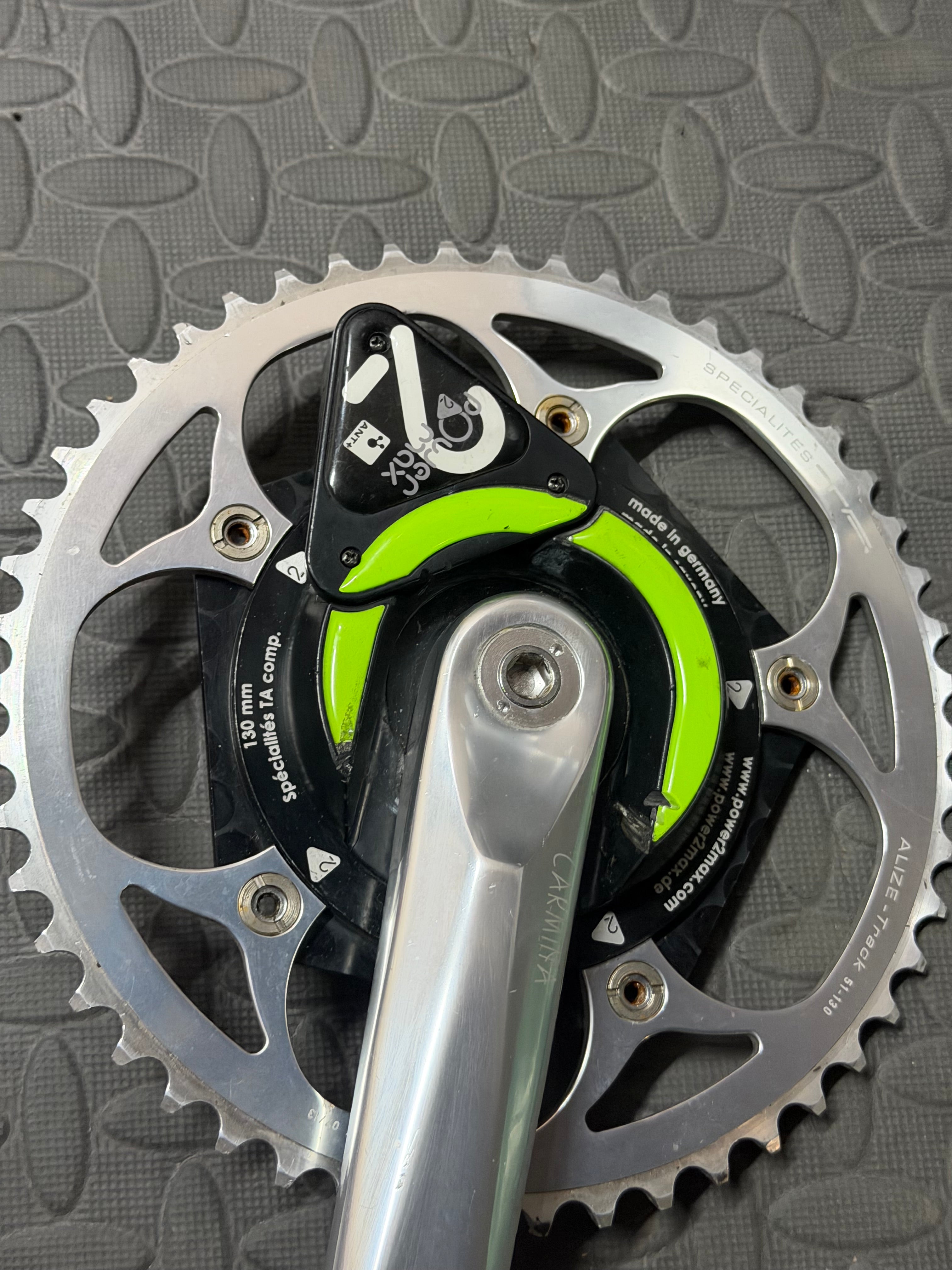 Specialites Track crankset 165mm Powermeter spider Power2Max