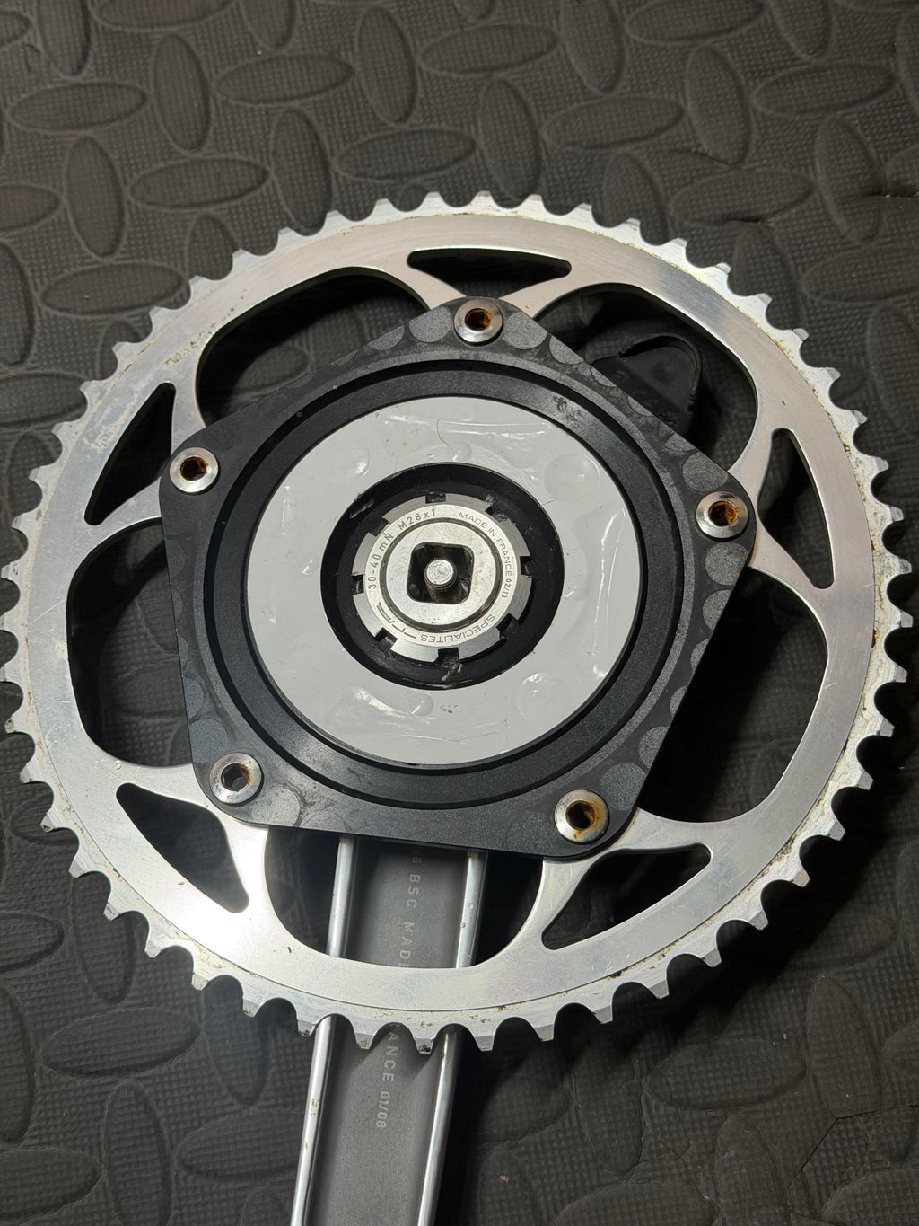 Specialites Track crankset 165mm Powermeter spider Power2Max