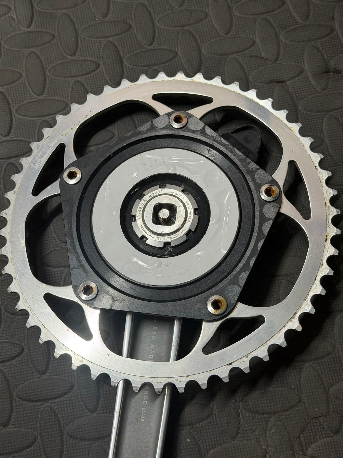 Specialites Track crankset 165mm Powermeter spider Power2Max