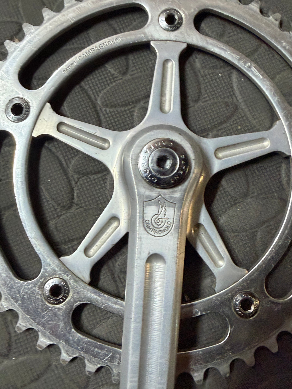 Campagnolo Pista Track crankset 165mm 144bcd