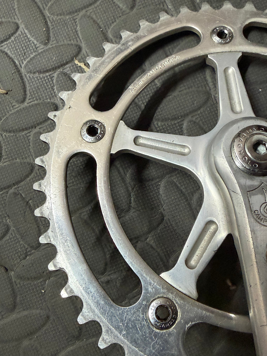 Campagnolo Pista Track crankset 165mm 144bcd