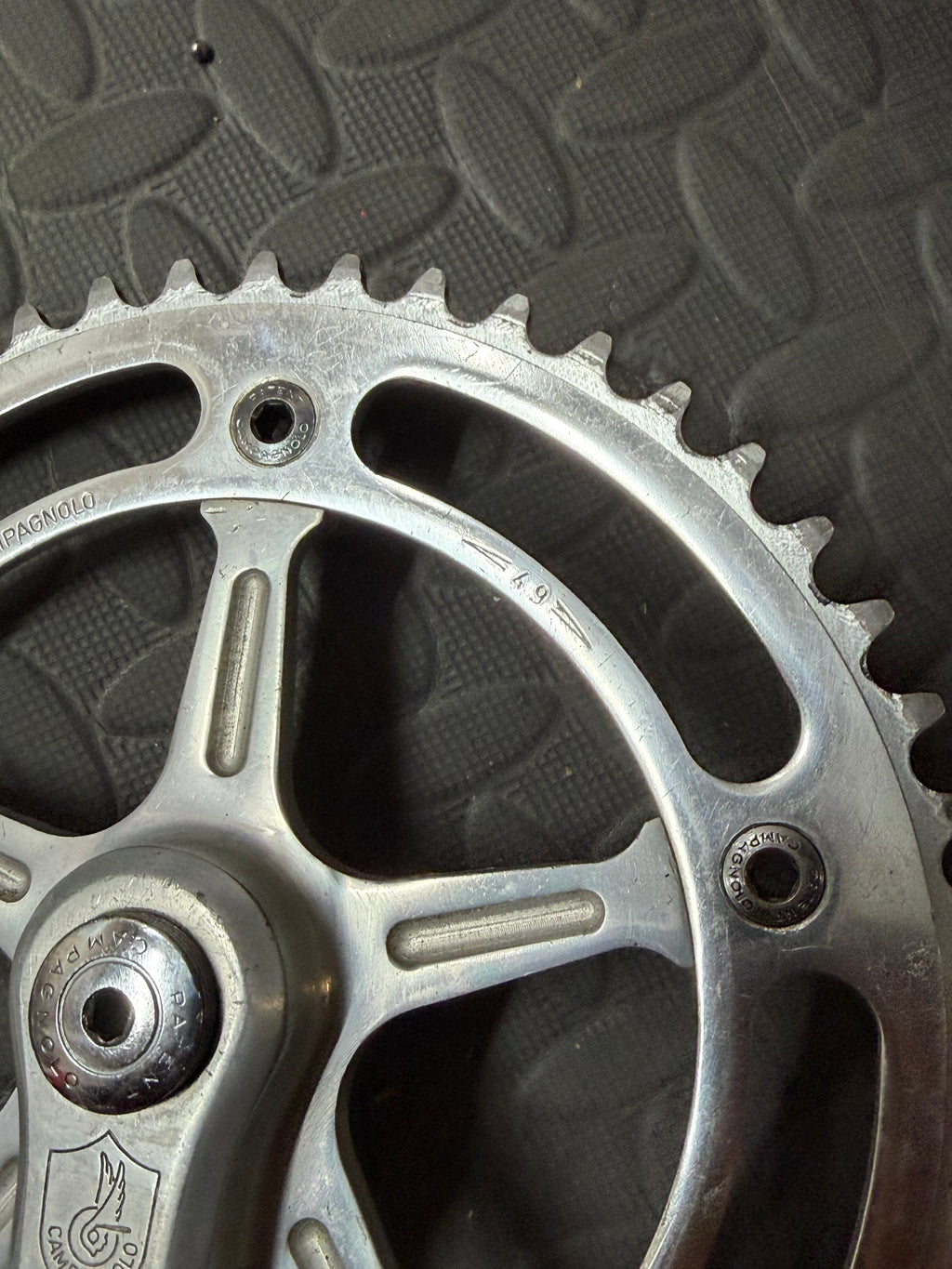 Campagnolo Pista Track crankset 165mm 144bcd