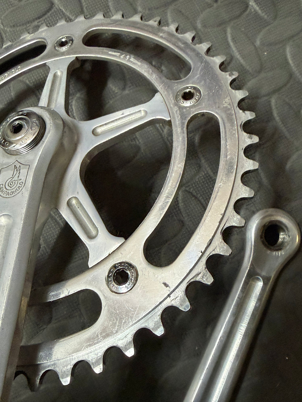 Campagnolo Pista Track crankset 165mm 144bcd
