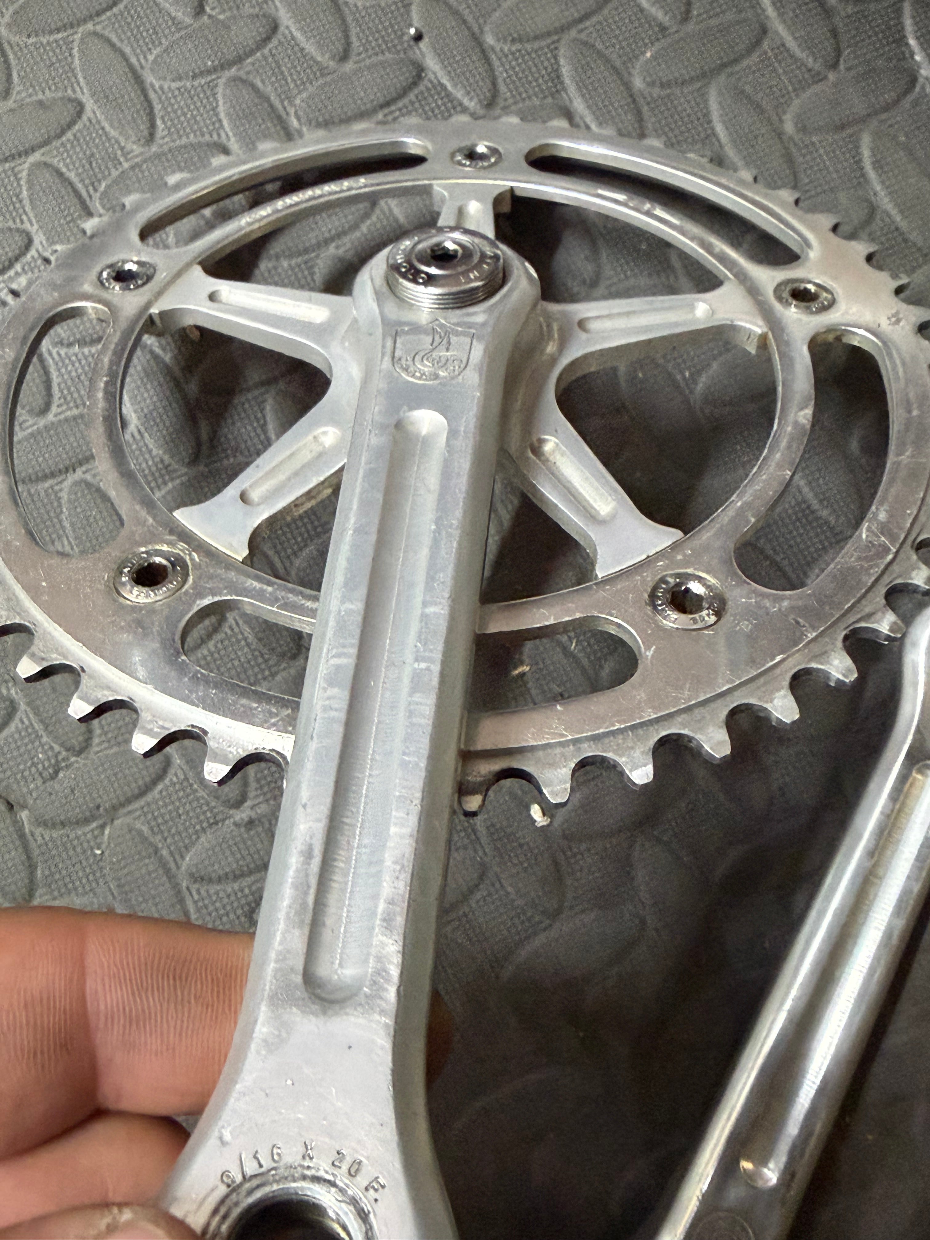 Campagnolo Pista Track crankset 165mm 144bcd