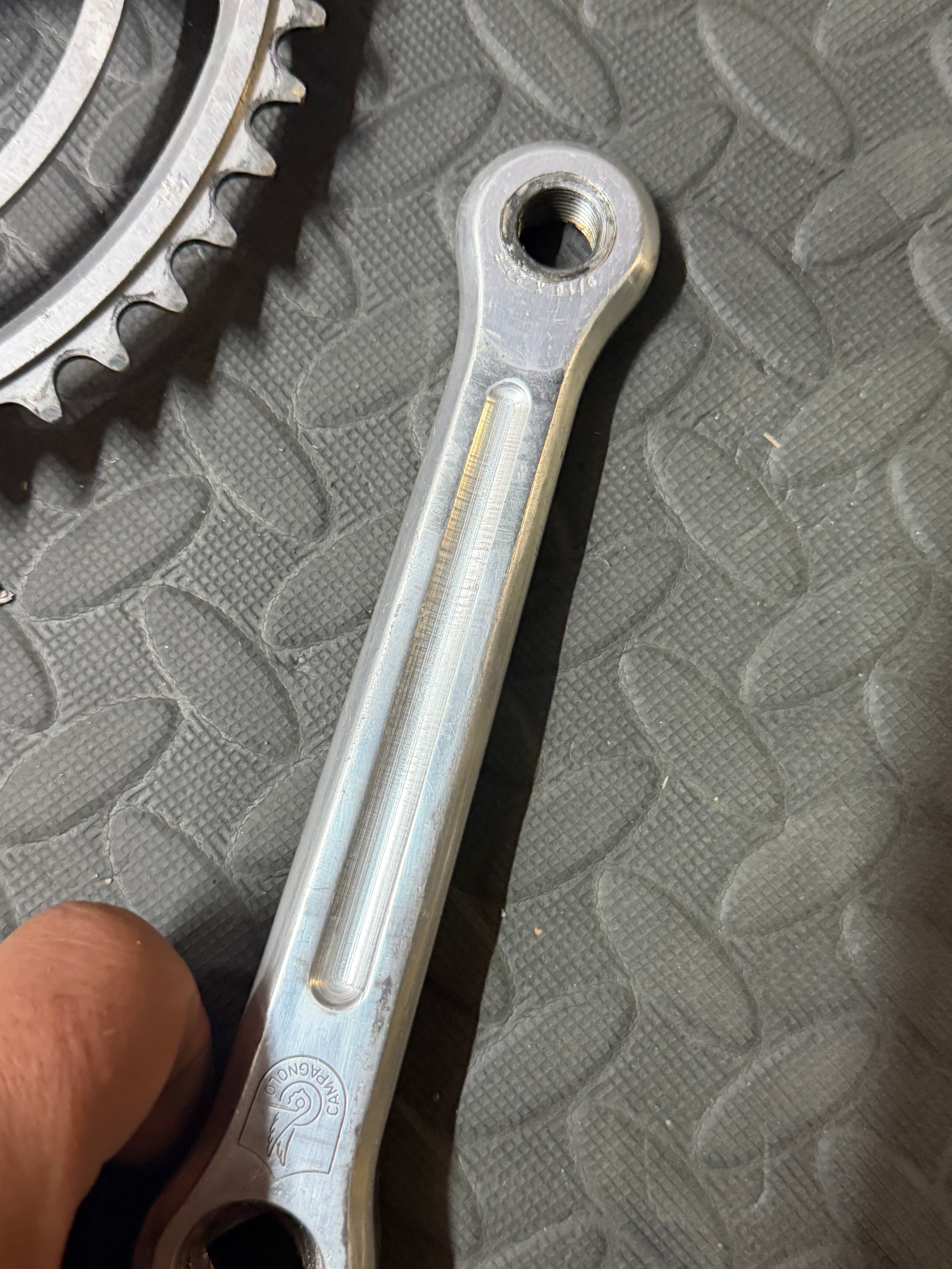 Campagnolo Pista Track crankset 165mm 144bcd