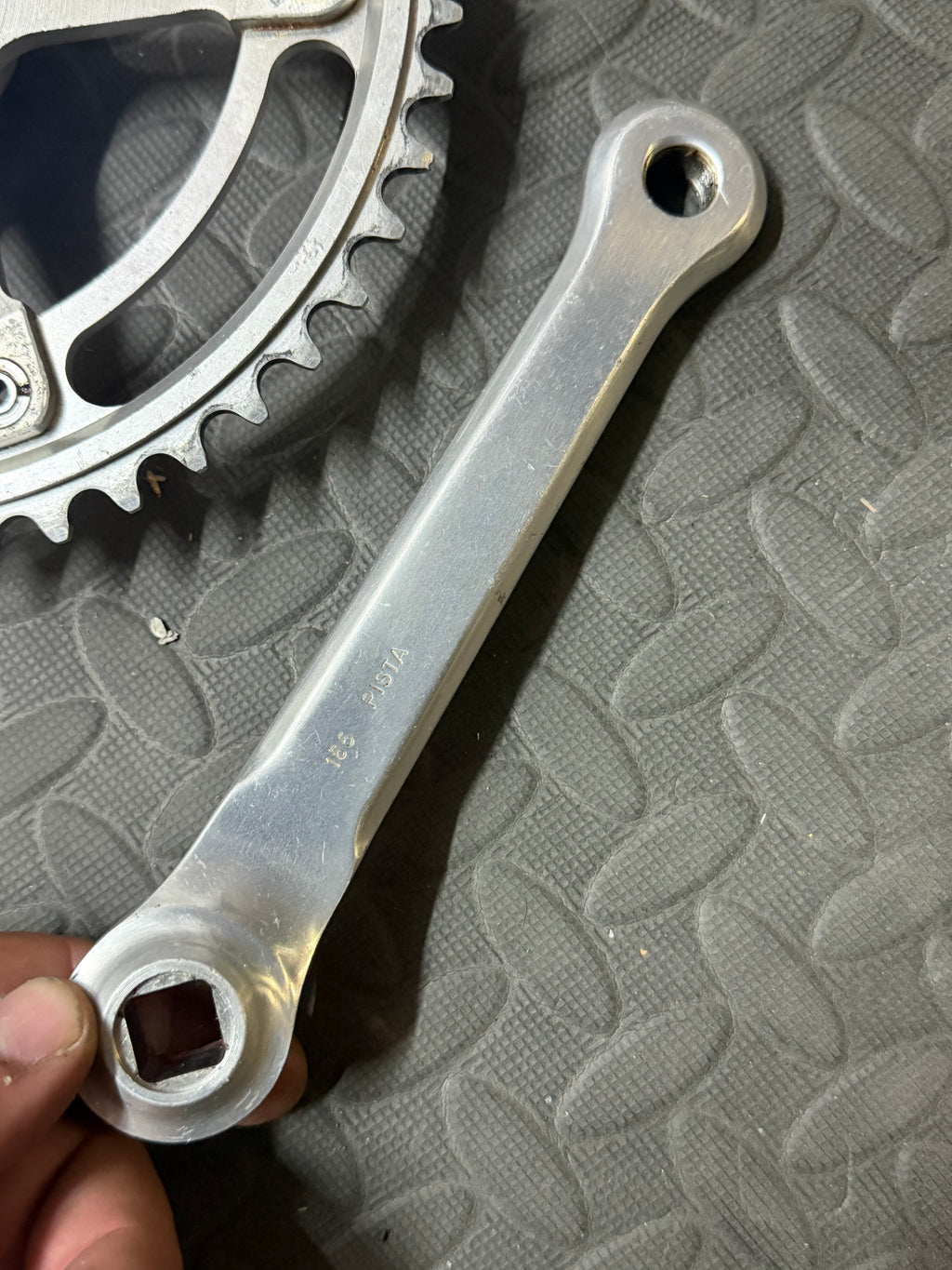 Campagnolo Pista Track crankset 165mm 144bcd