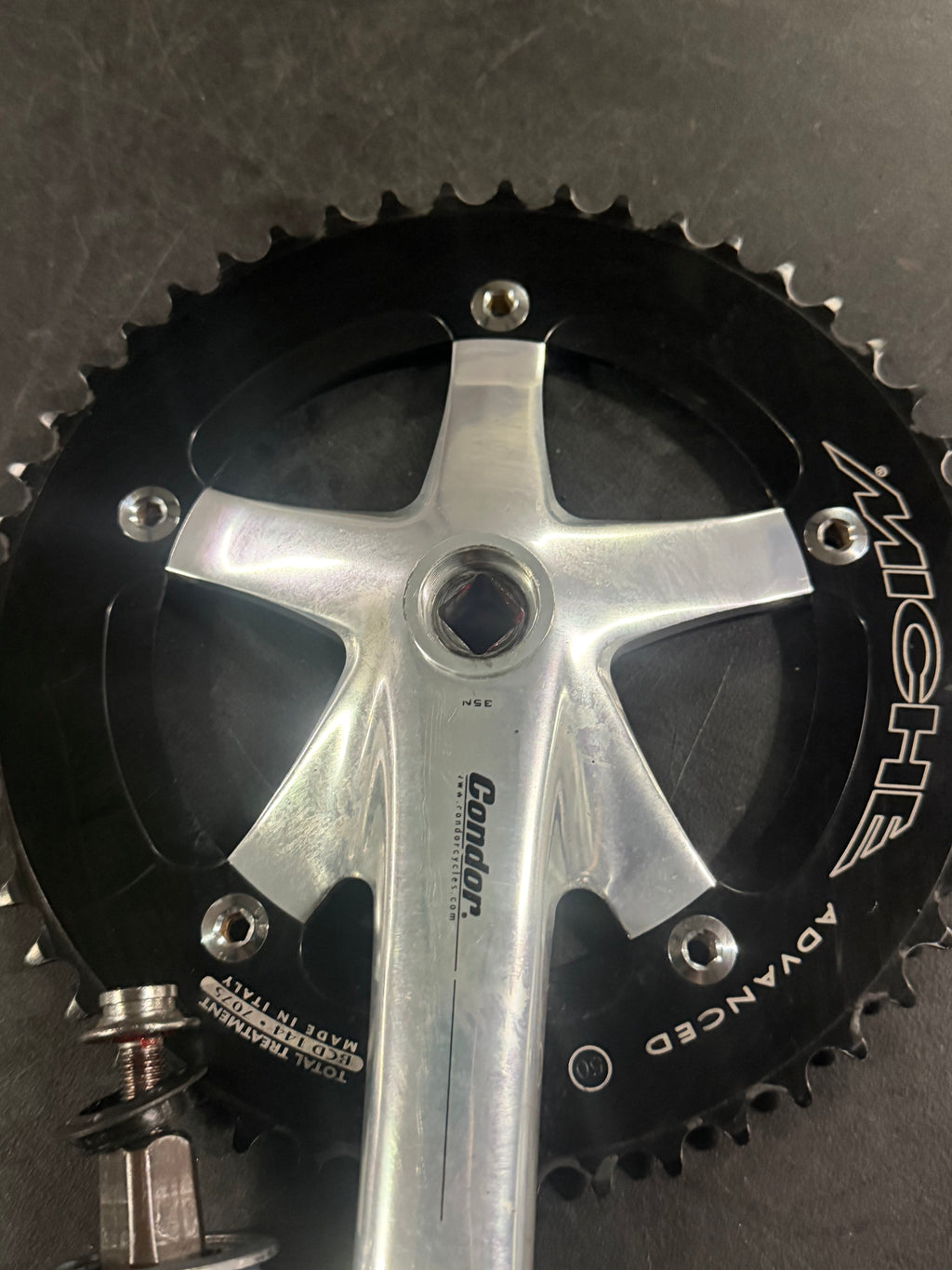 Condor Miche Track Crankset 170mm 144 BCD with BSA Bottom Bracket 50t