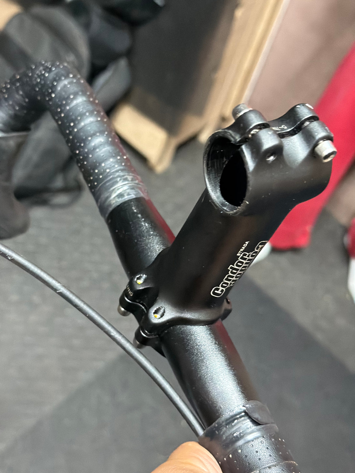 Single Speed Cockpit Condor Stem and Handlebars 38cm 100m