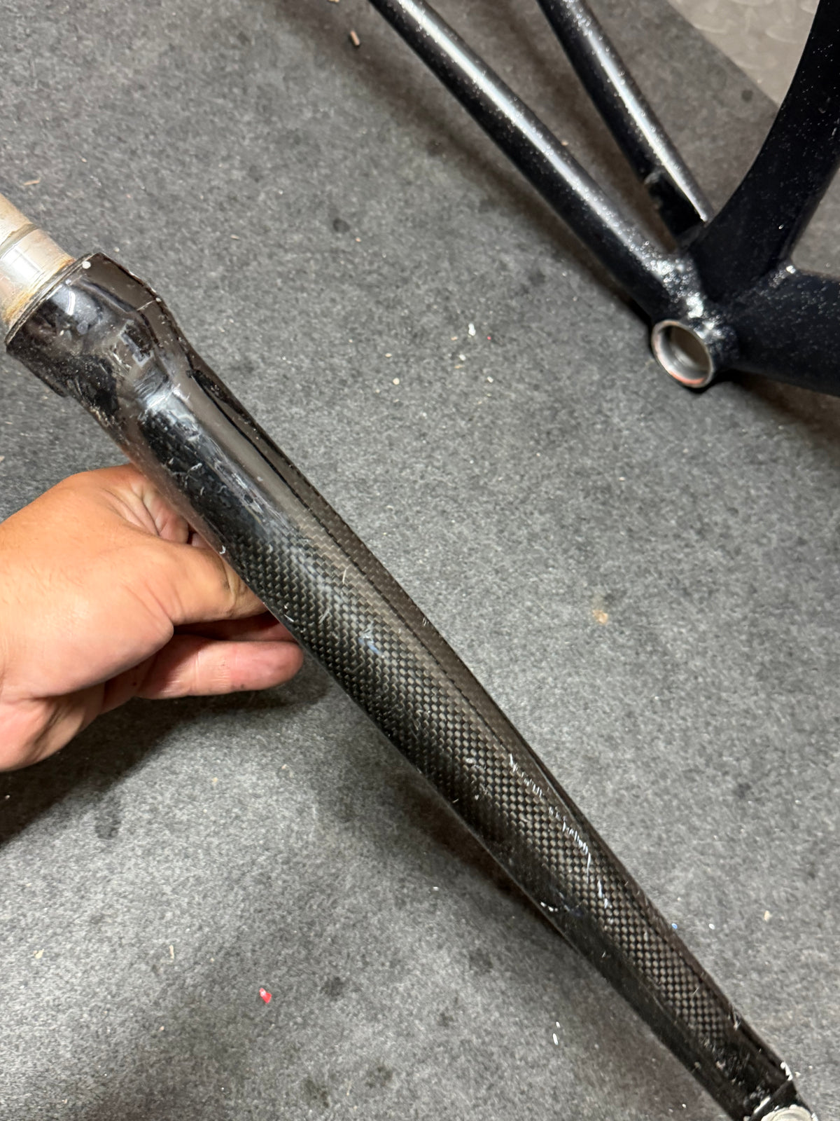 Koga Aluminium Track Frameset 56cm – Custom Black Flake Paint