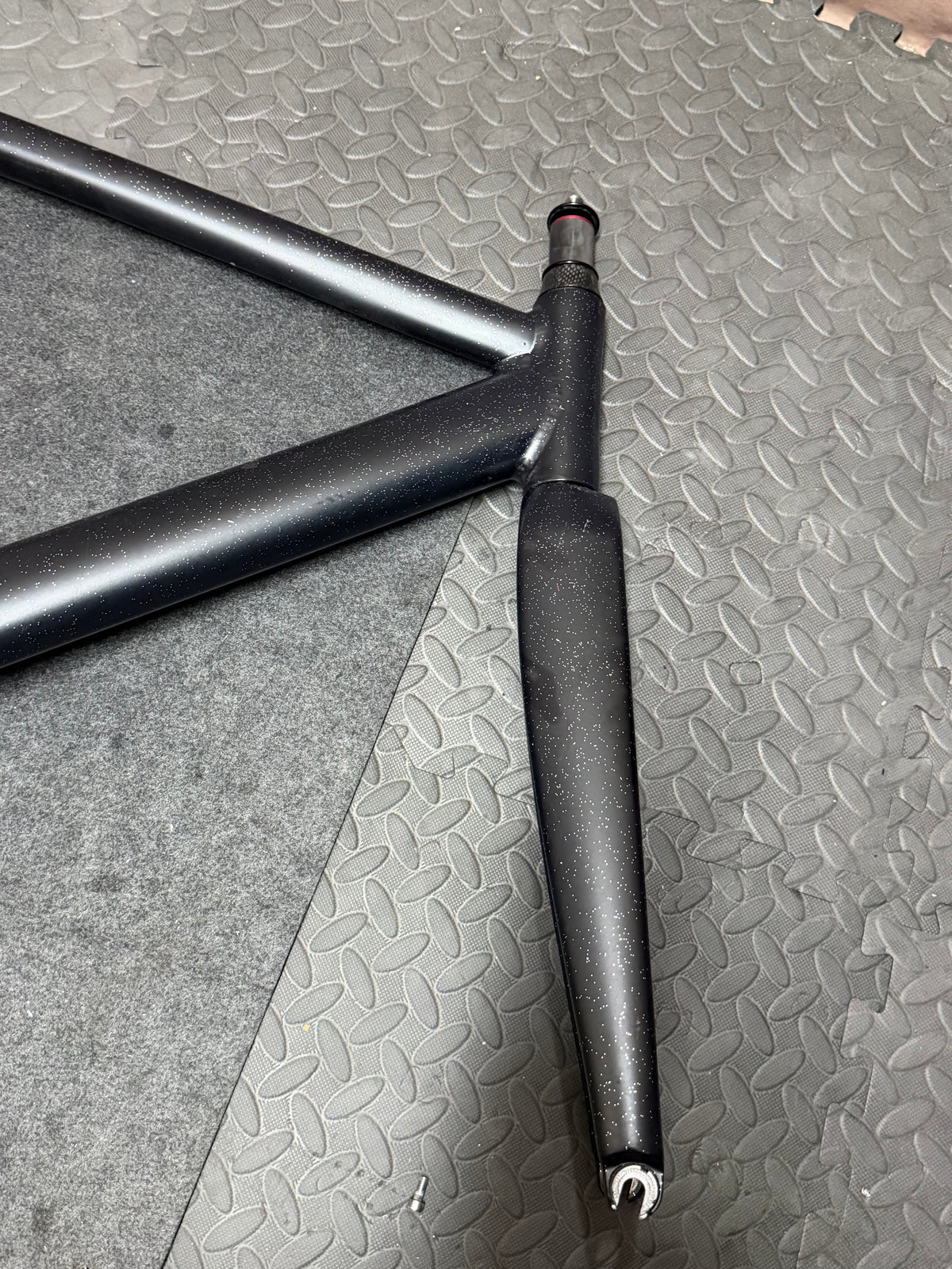 Koga Aluminium Track Frameset 56cm – Custom Black Flake Paint