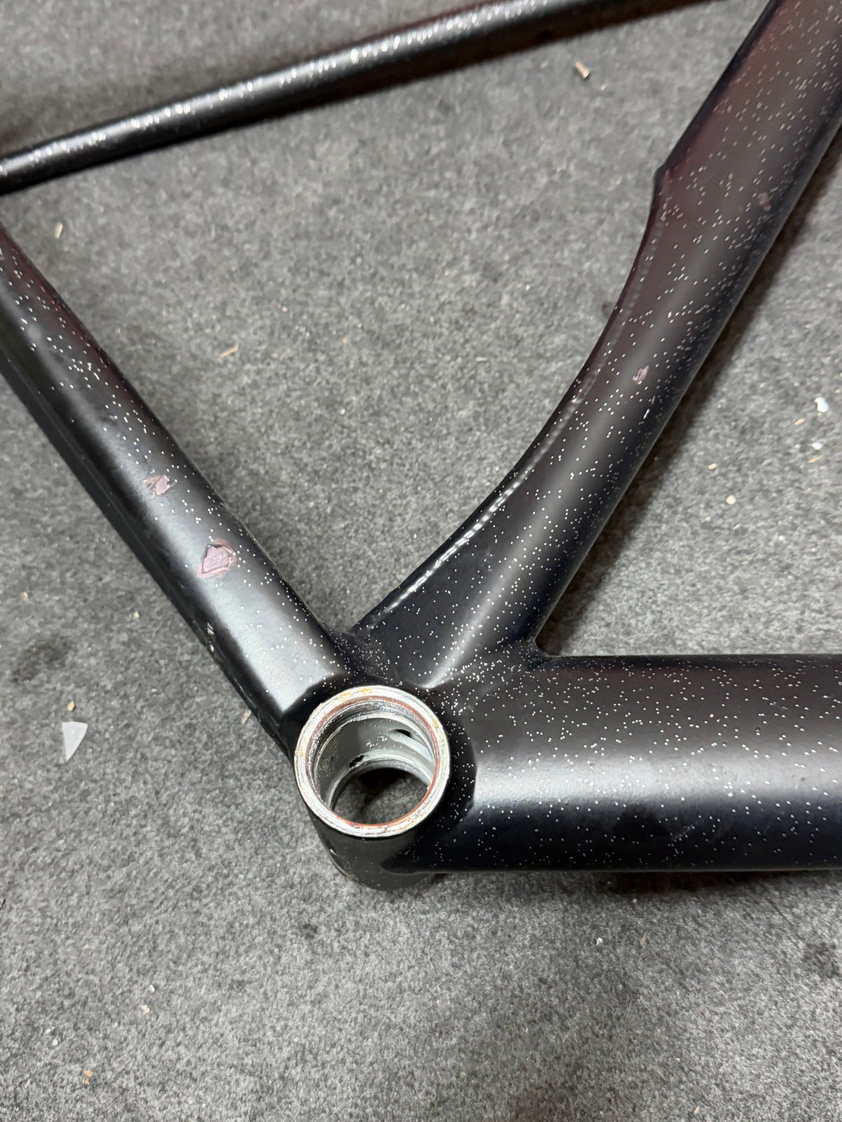 Koga Aluminium Track Frameset 56cm – Custom Black Flake Paint