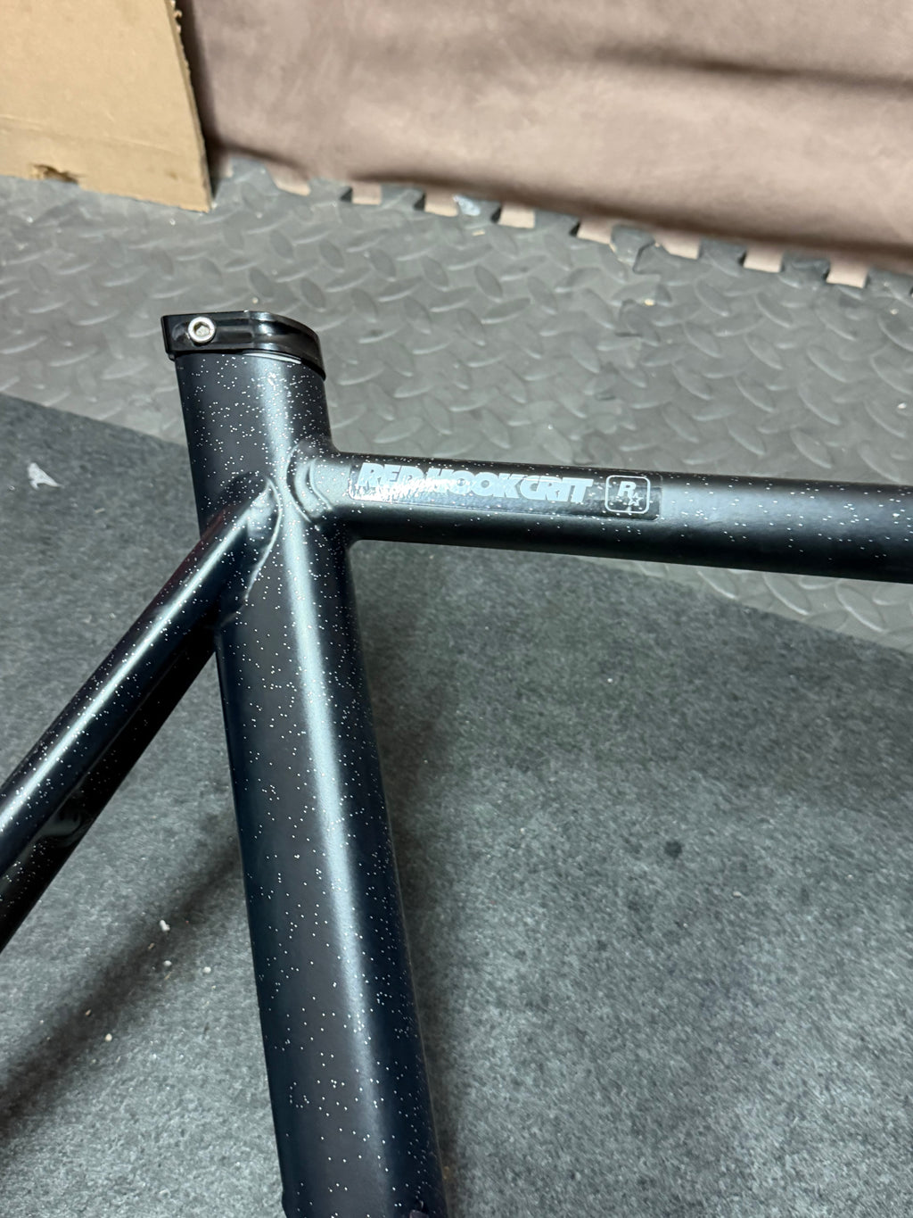 Koga Aluminium Track Frameset 56cm – Custom Black Flake Paint