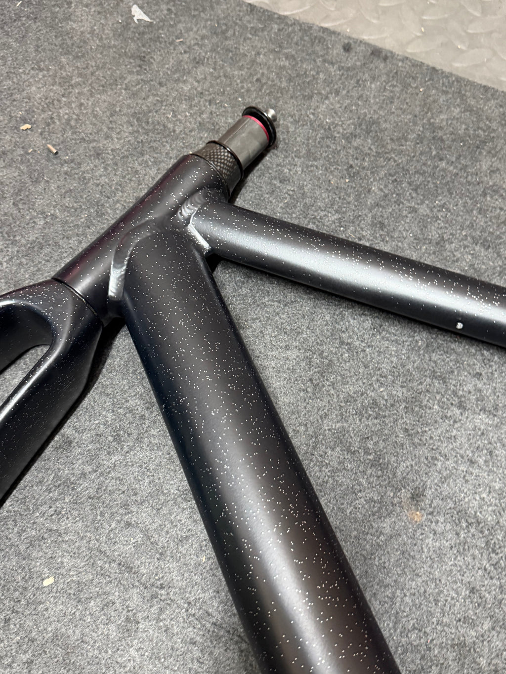 Koga Aluminium Track Frameset 56cm – Custom Black Flake Paint