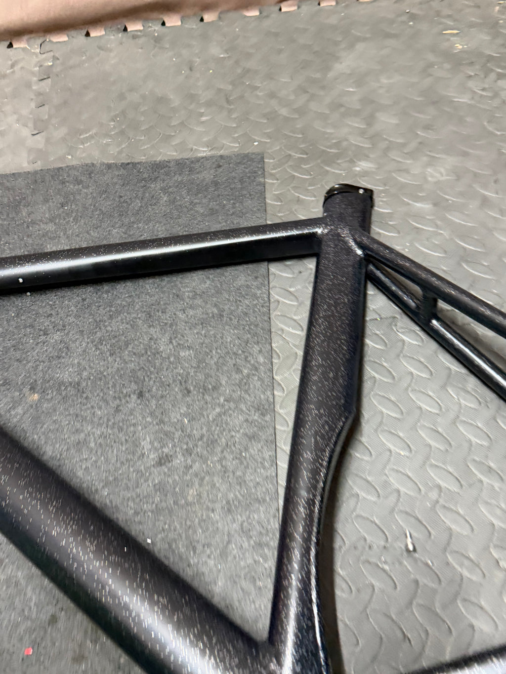 Koga Aluminium Track Frameset 56cm – Custom Black Flake Paint