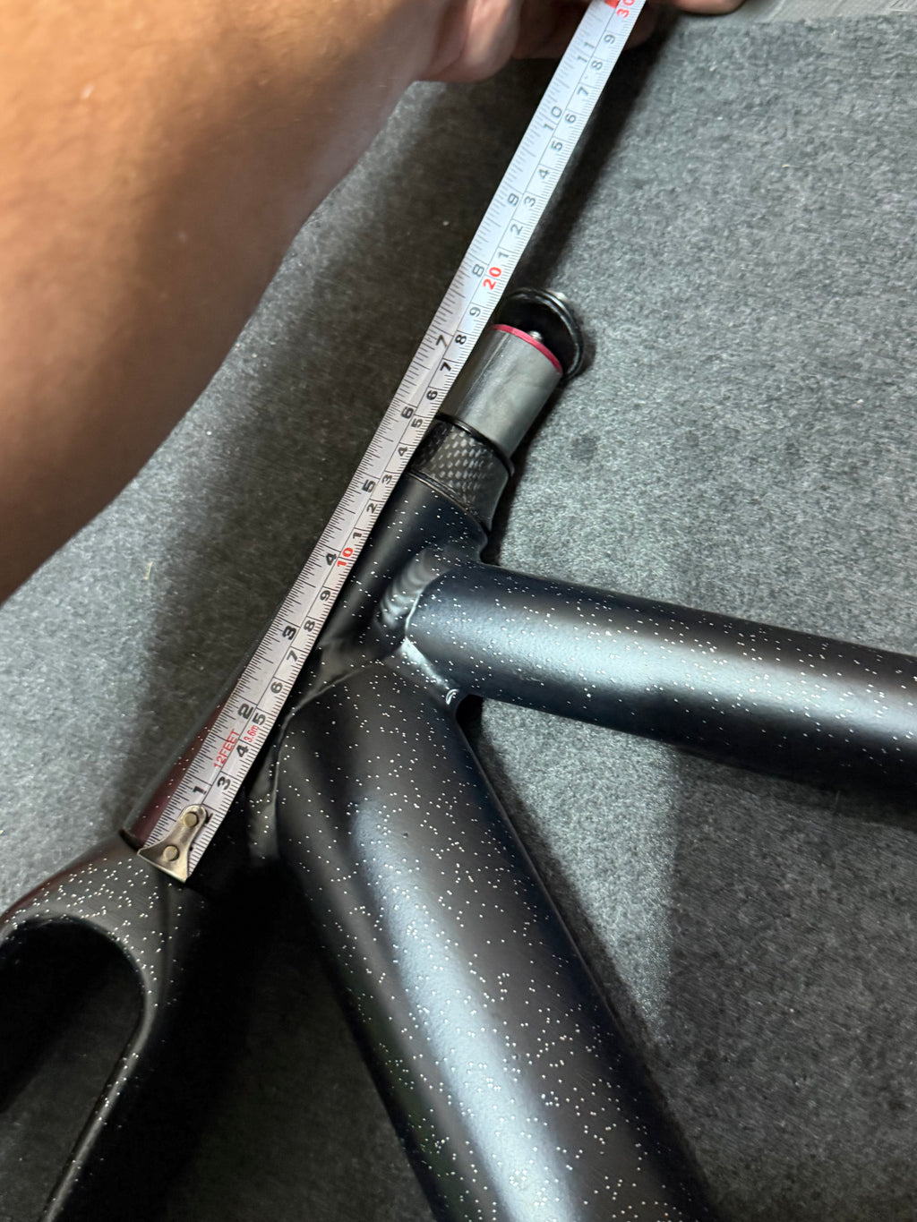Koga Aluminium Track Frameset 56cm – Custom Black Flake Paint