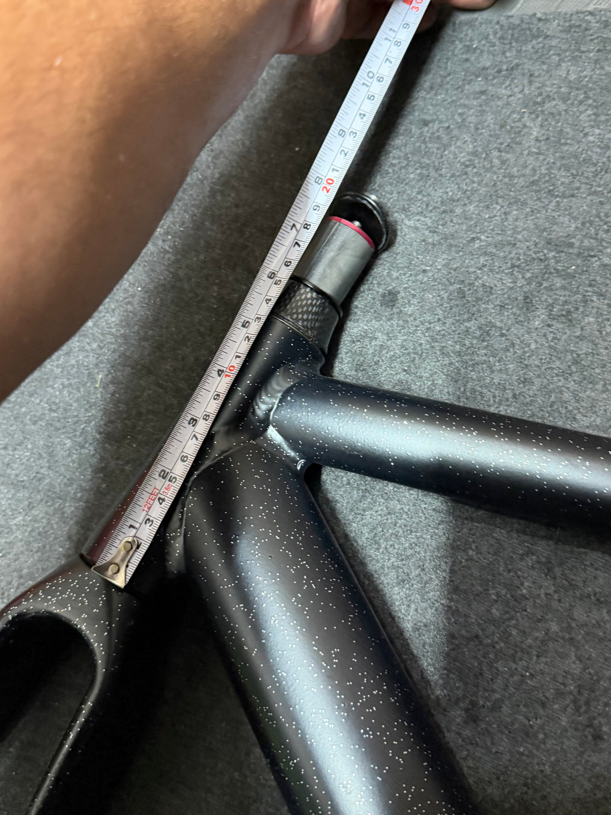 Koga Aluminium Track Frameset 56cm – Custom Black Flake Paint