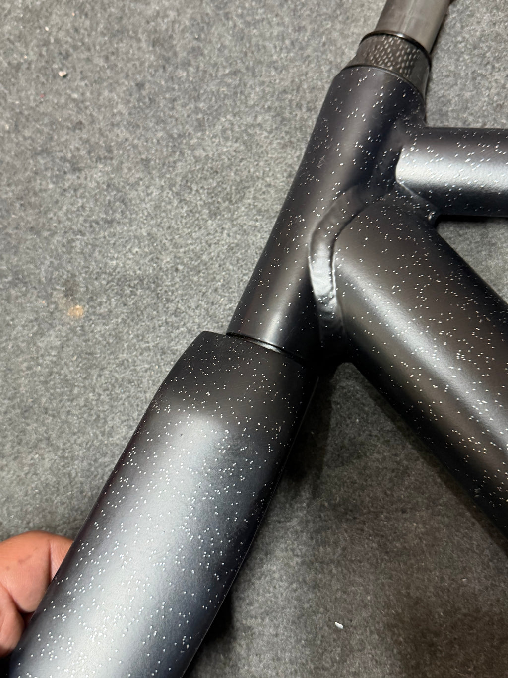 Koga Aluminium Track Frameset 56cm – Custom Black Flake Paint