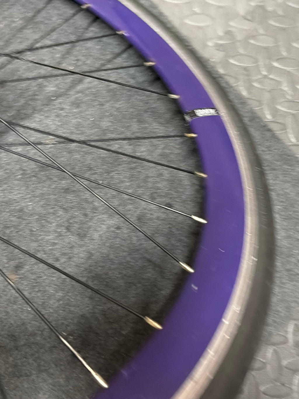 Purple Single Speed Fixed Gear Clincher Wheelset 700c