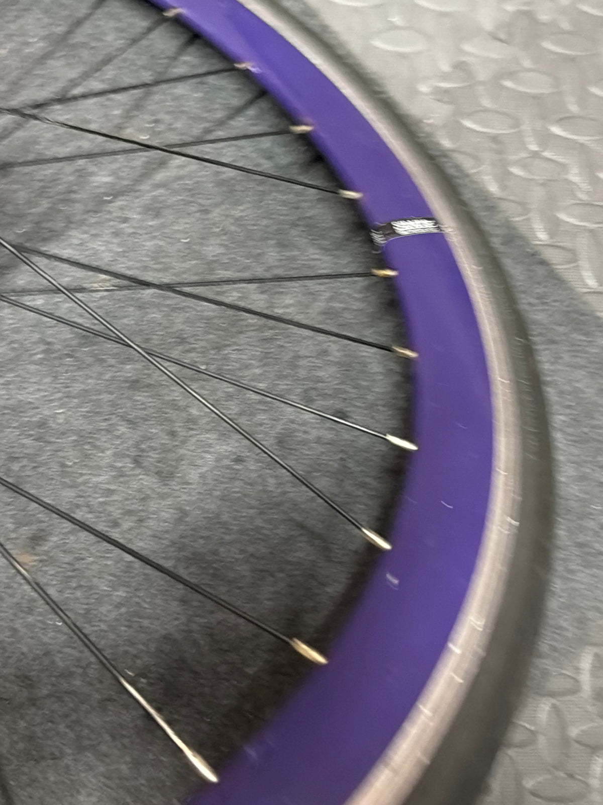 Purple Single Speed Fixed Gear Clincher Wheelset 700c