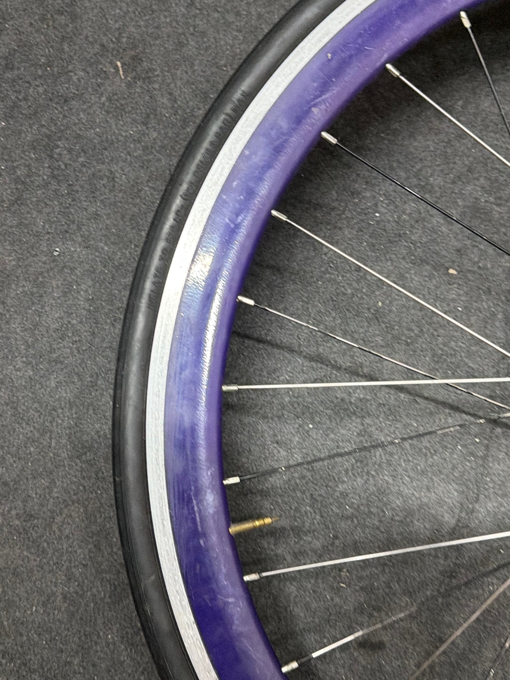 Purple Single Speed Fixed Gear Clincher Wheelset 700c