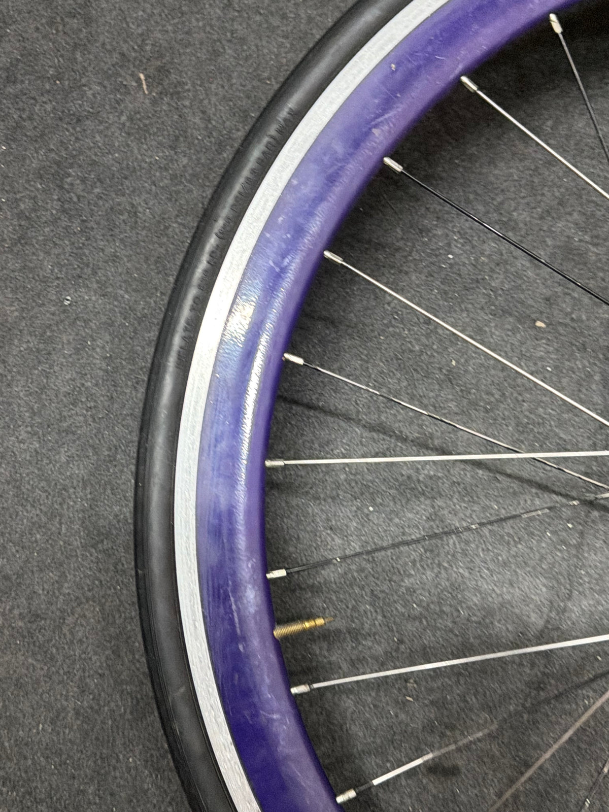 Purple Single Speed Fixed Gear Clincher Wheelset 700c