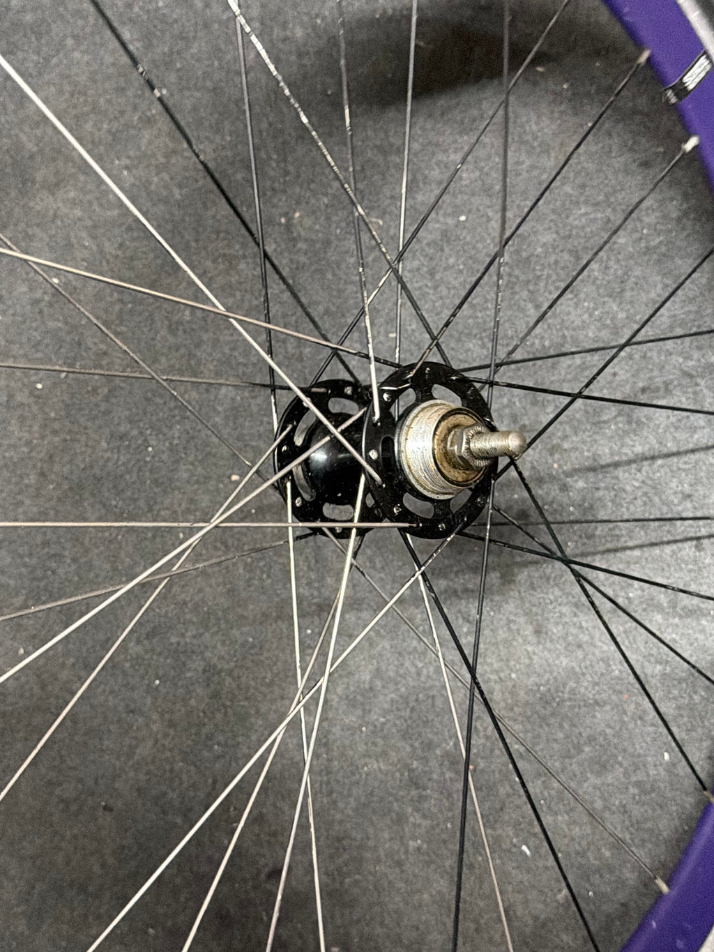 Purple Single Speed Fixed Gear Clincher Wheelset 700c