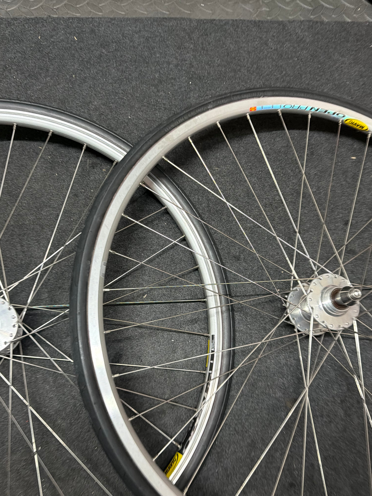 Phil Wood Track Wheelset 700c – Mavic Clincher Rims