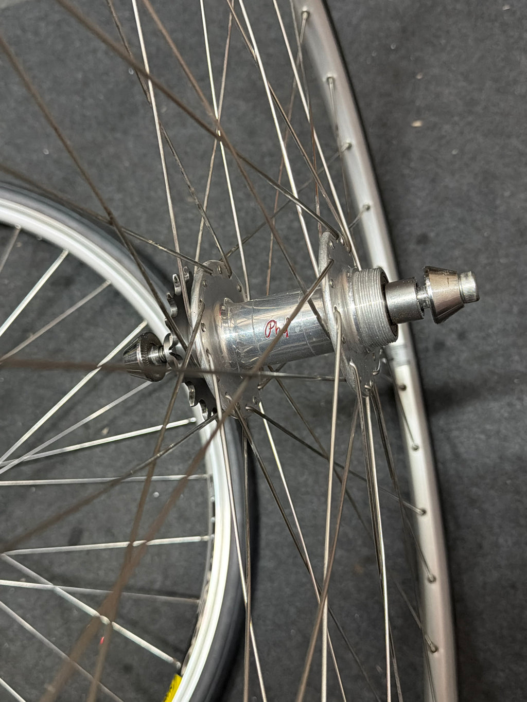Phil Wood Track Wheelset 700c – Mavic Clincher Rims