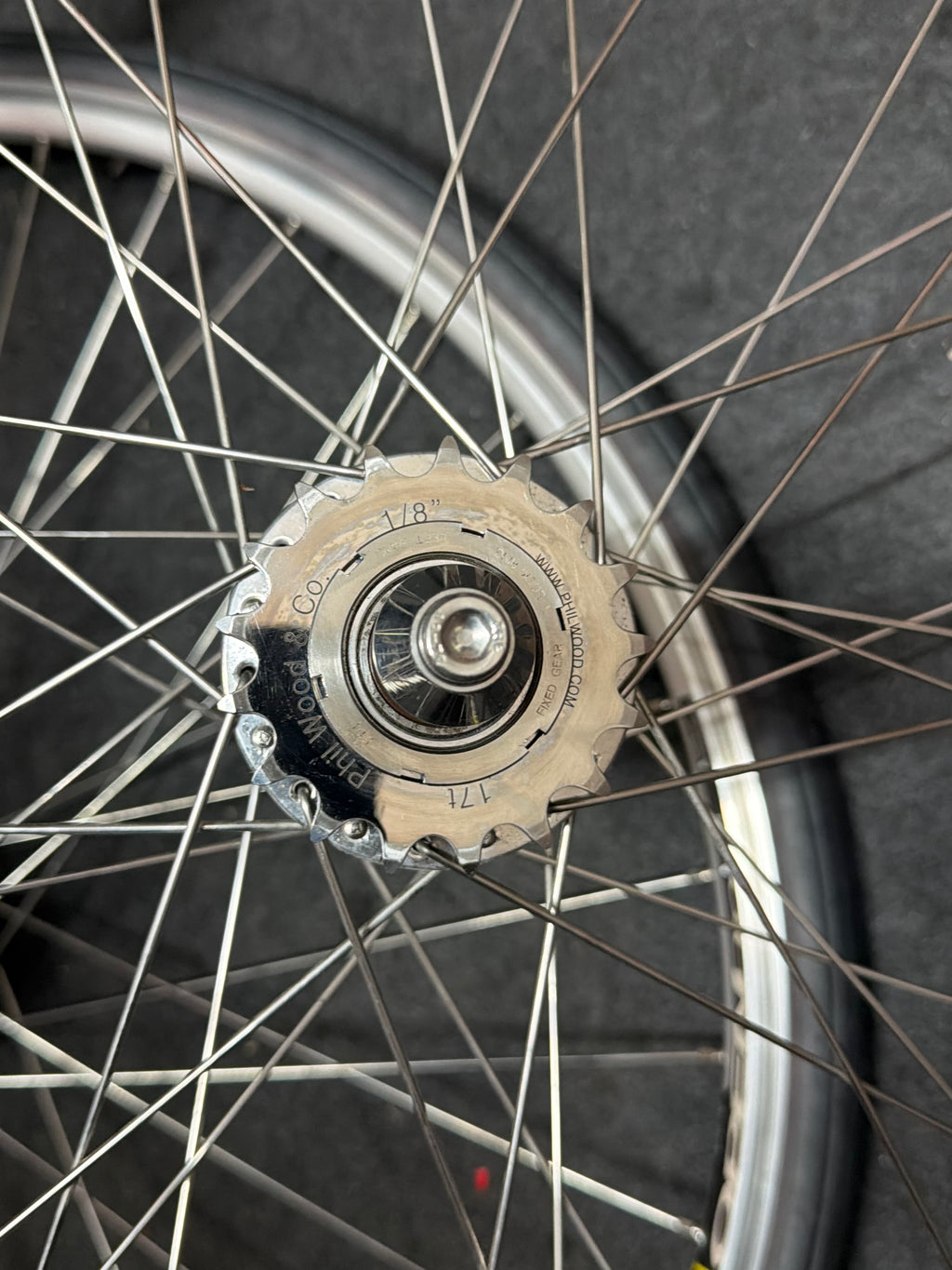 Phil Wood Track Wheelset 700c – Mavic Clincher Rims