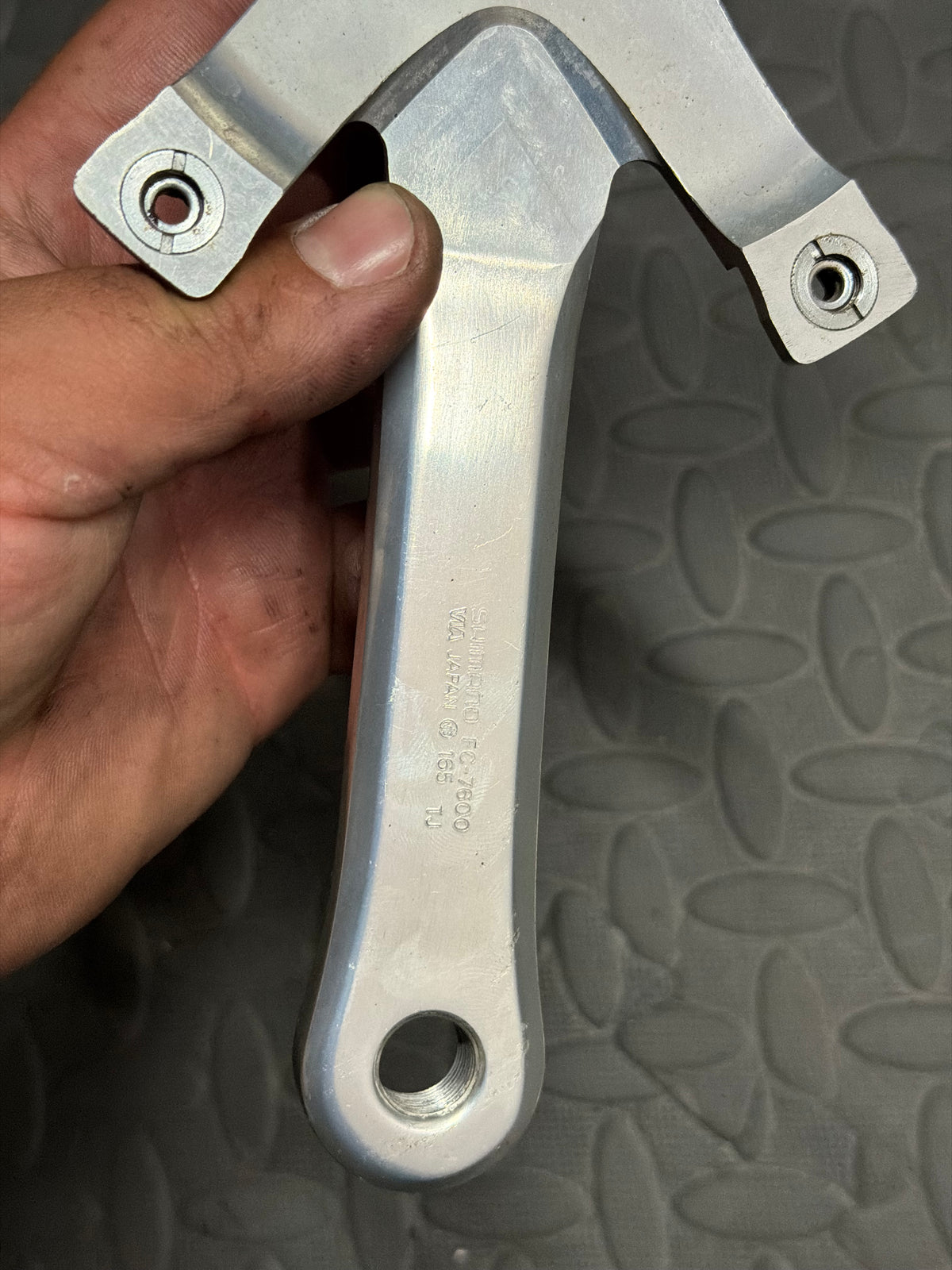 Shimano Dura-Ace 7600 NJS Track Crankset 165mm 144 BCD