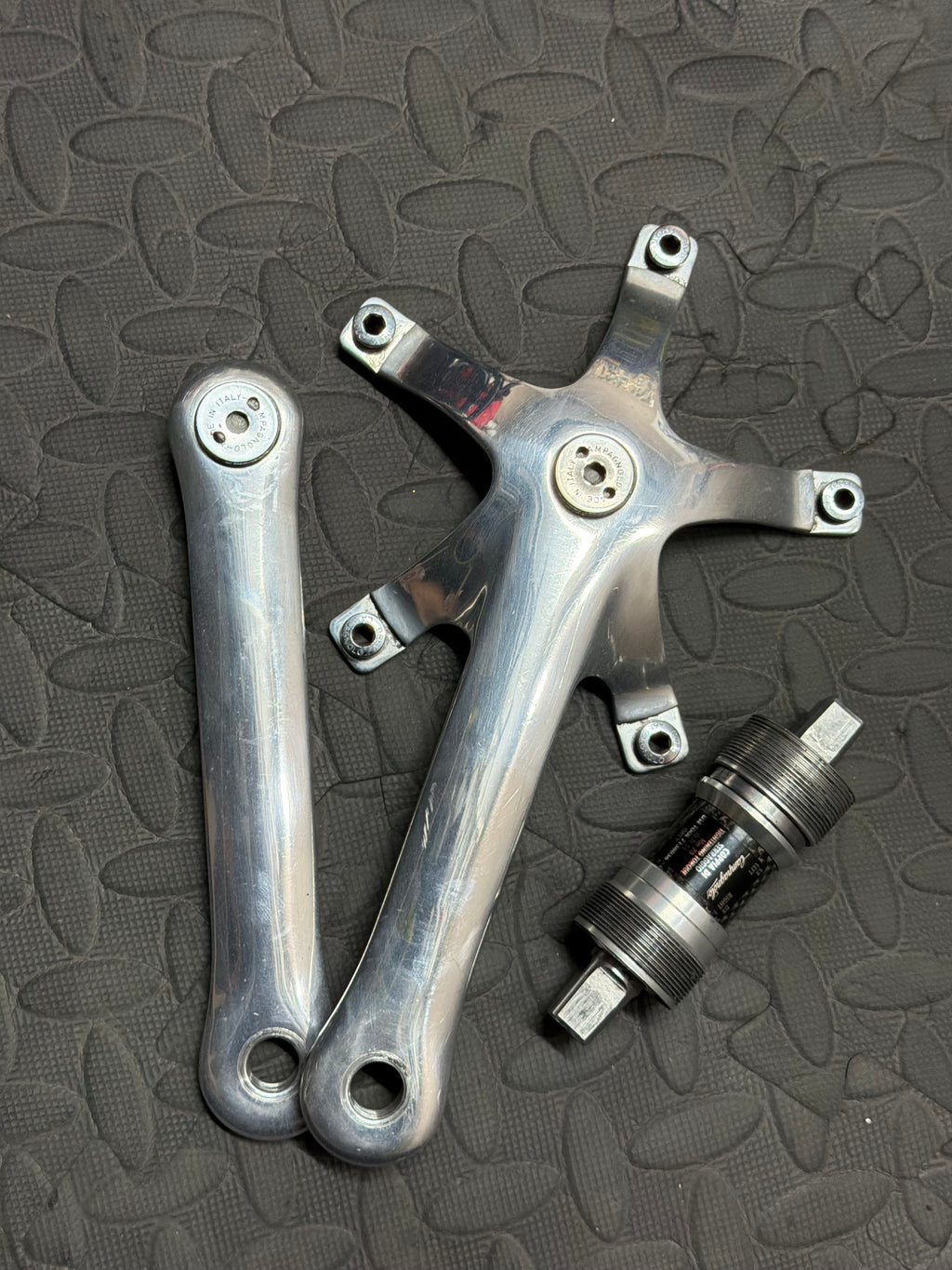 Campagnolo C-Record Pista Track Crankset 165mm 144 BCD