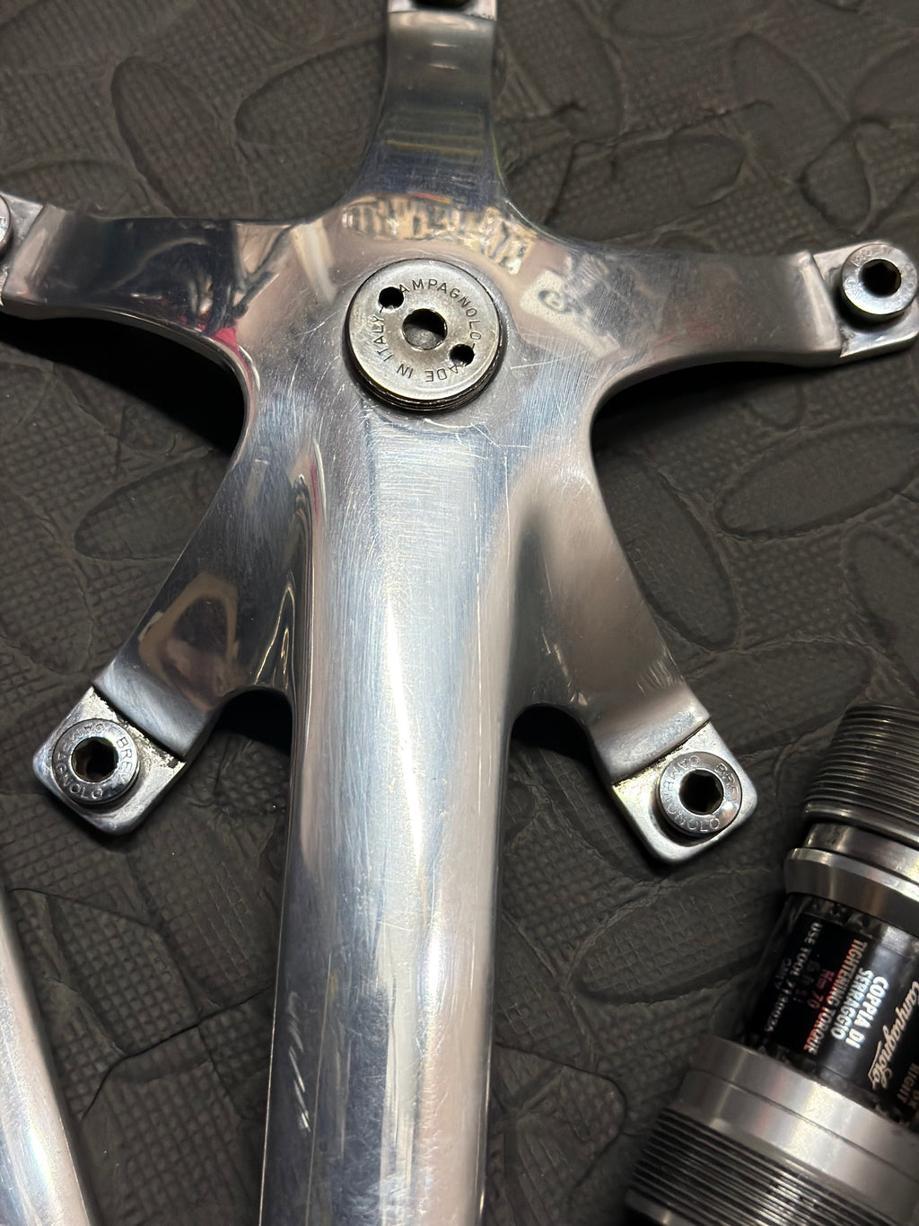 Campagnolo C-Record Pista Track Crankset 165mm 144 BCD