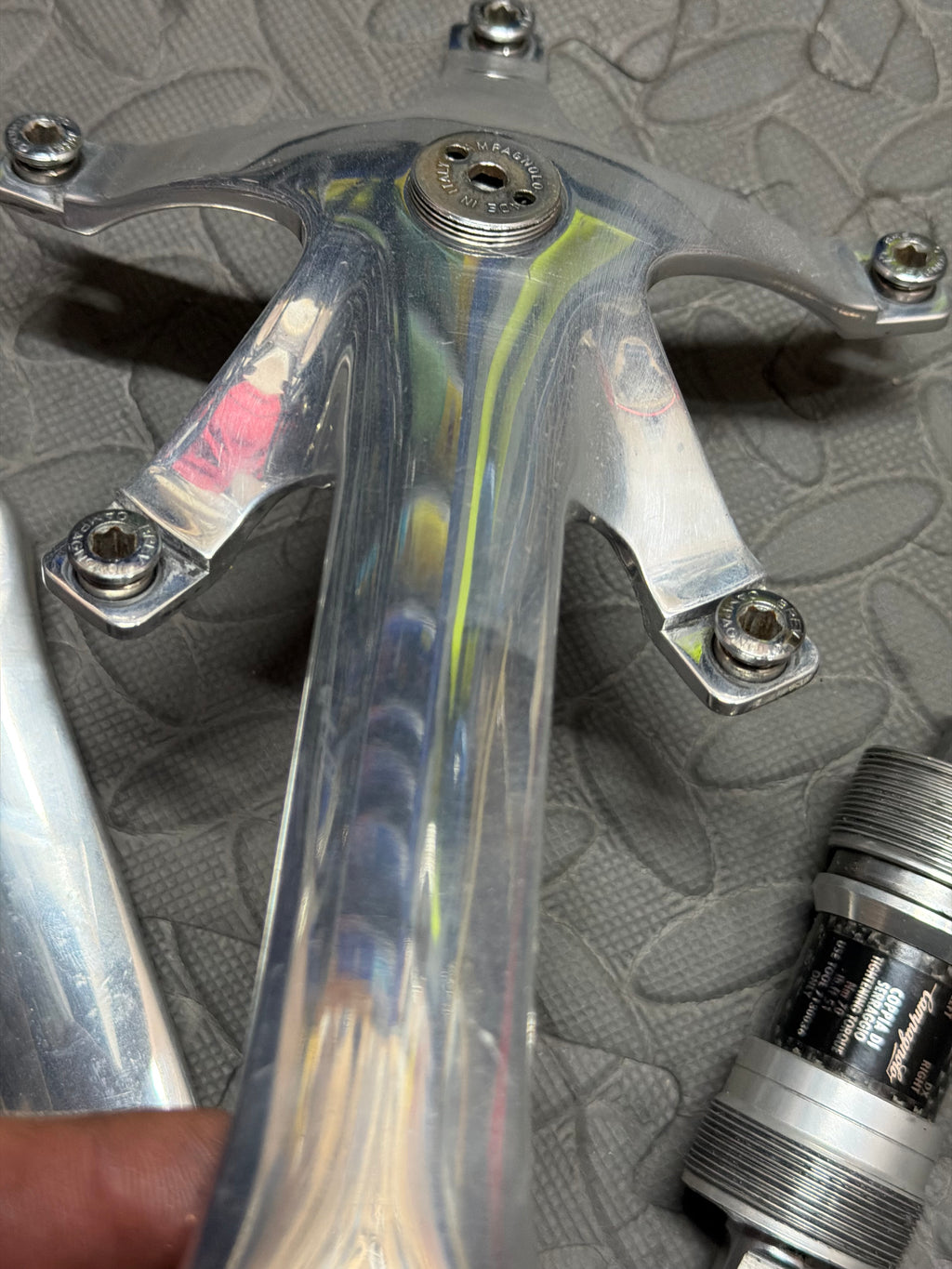 Campagnolo C-Record Pista Track Crankset 165mm 144 BCD