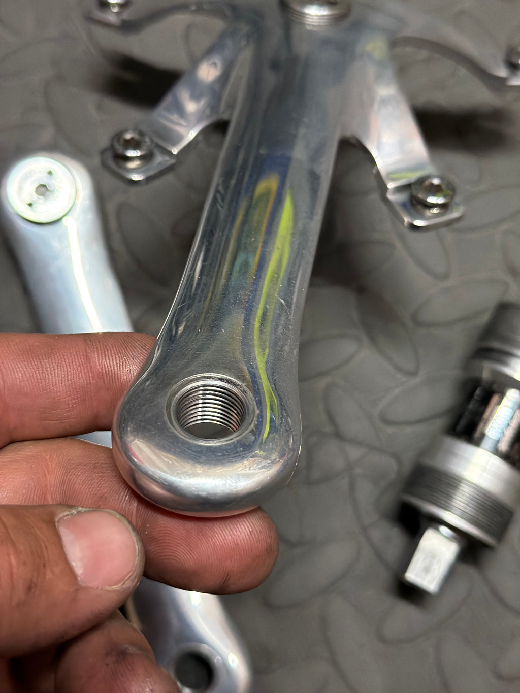 Campagnolo C-Record Pista Track Crankset 165mm 144 BCD