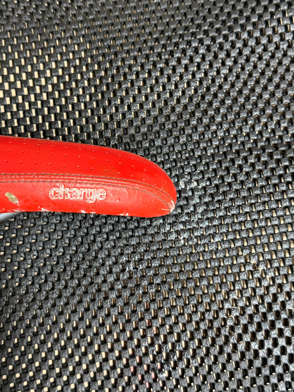 Charge Red Bike Saddle