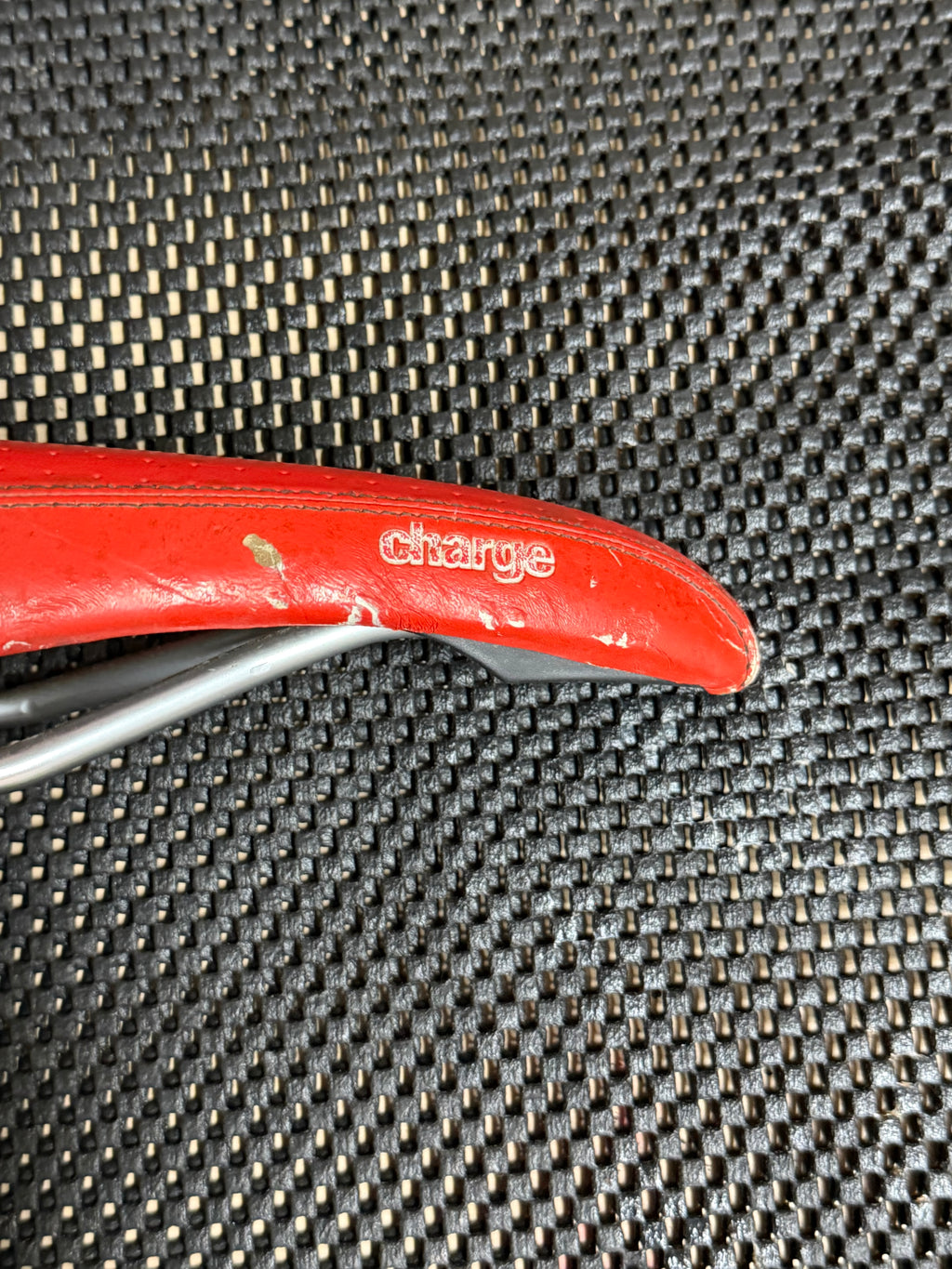 Charge Red Bike Saddle