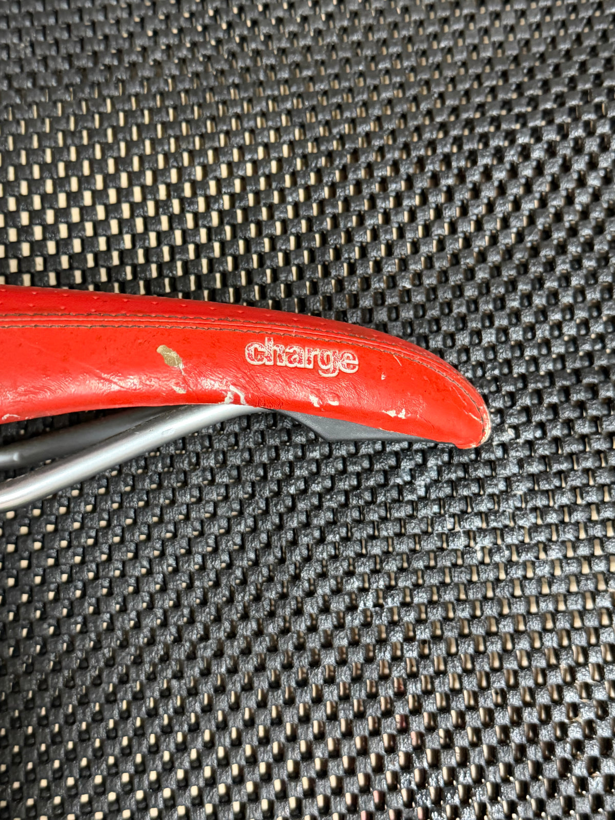 Charge Red Bike Saddle