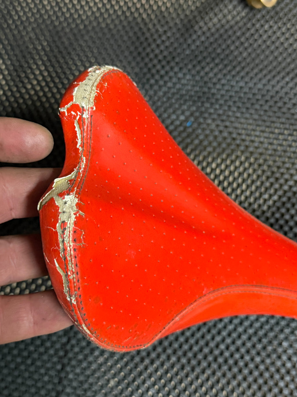 Charge Red Bike Saddle