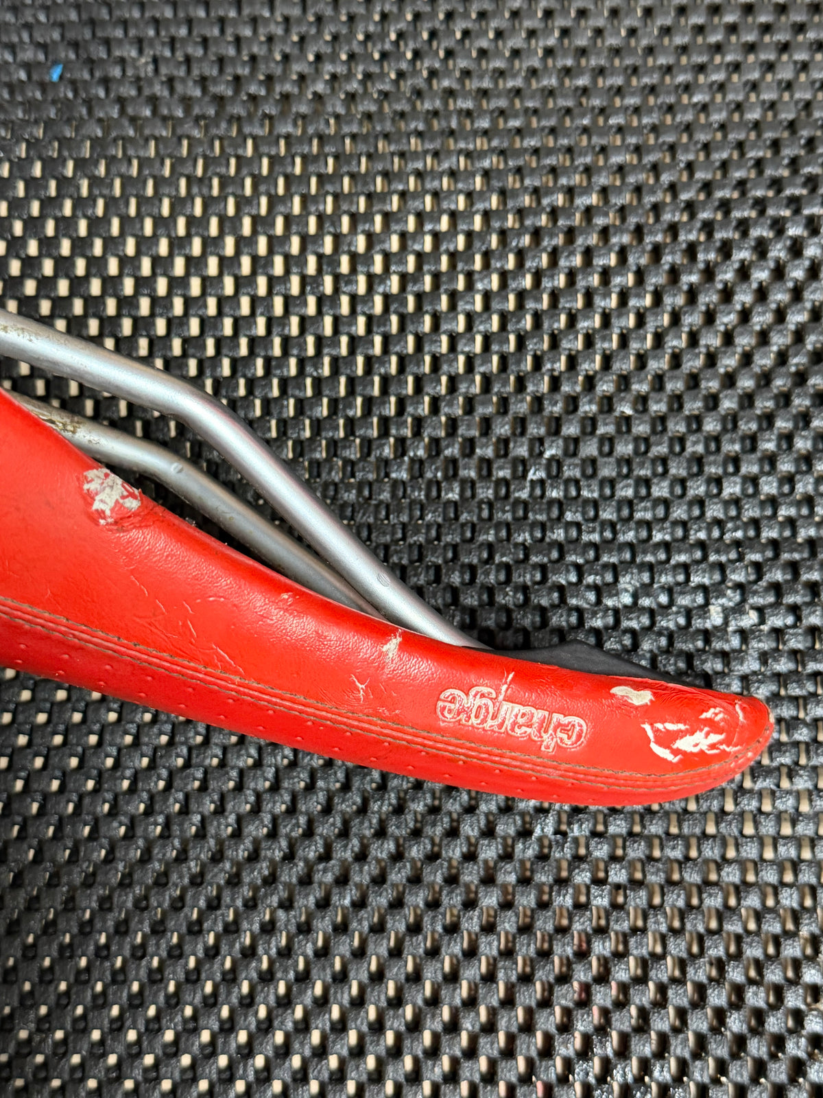 Charge Red Bike Saddle