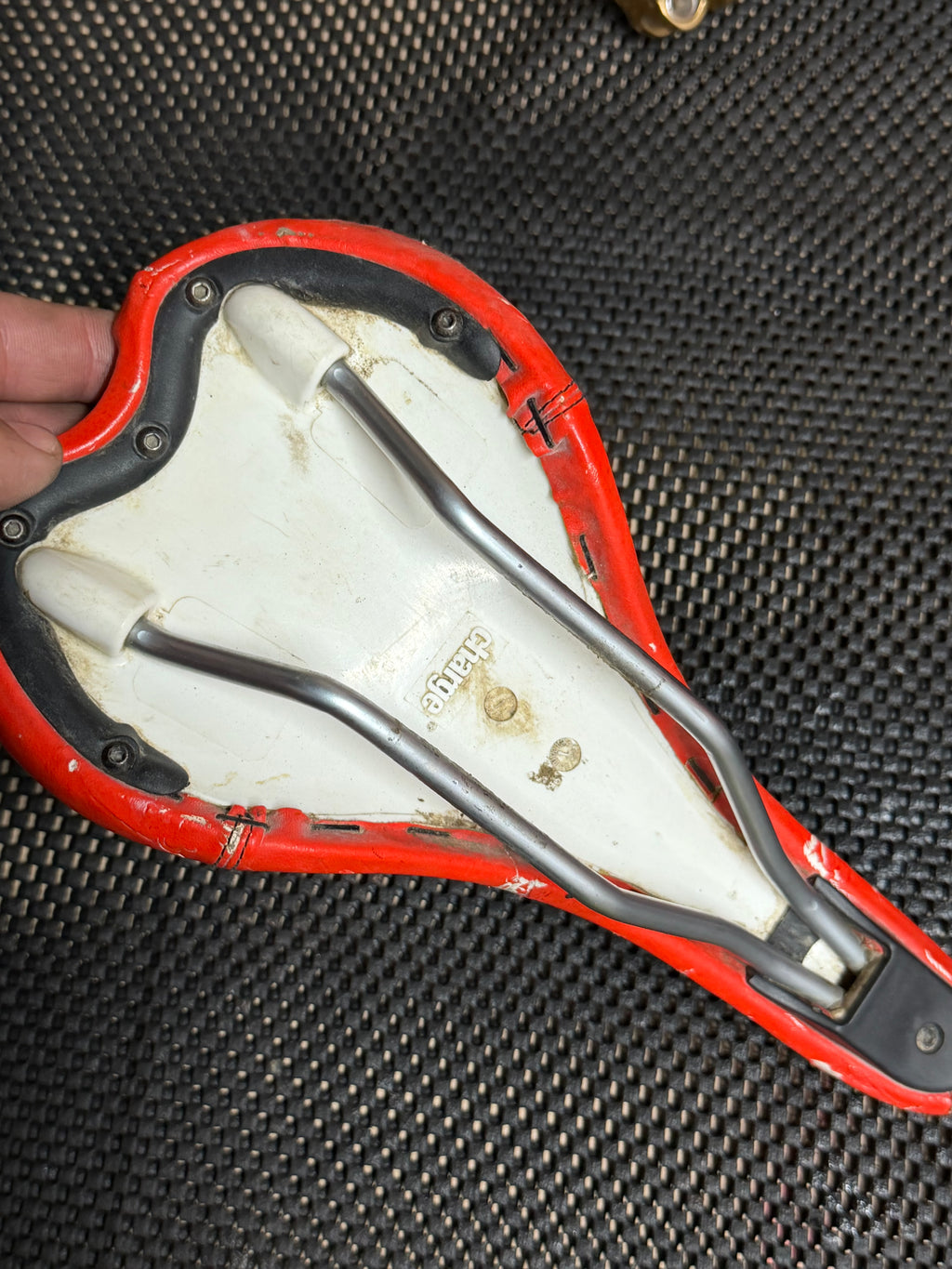 Charge Red Bike Saddle