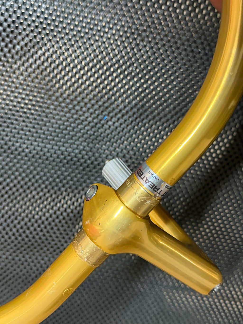 Rare Nitto NJS Gold Jaguar Stem Handlebars & 27.2mm Seatpost