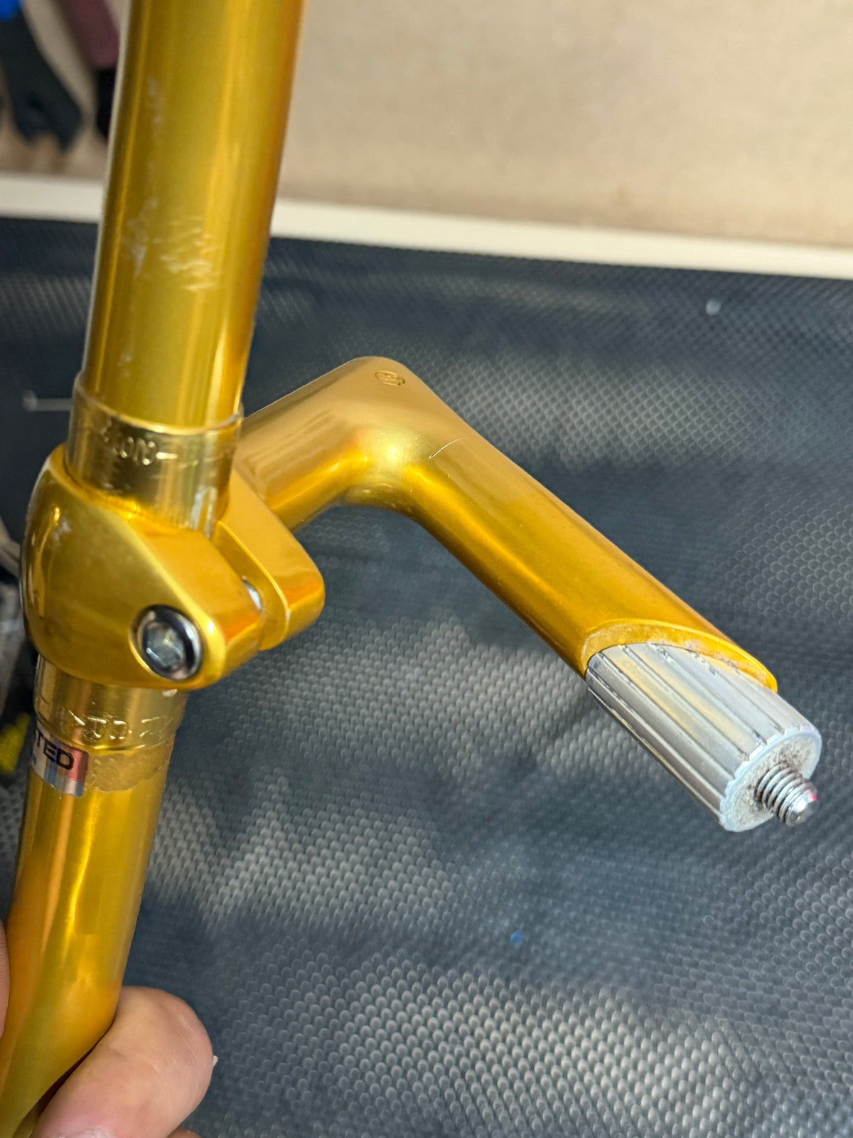 Rare Nitto NJS Gold Jaguar Stem Handlebars & 27.2mm Seatpost