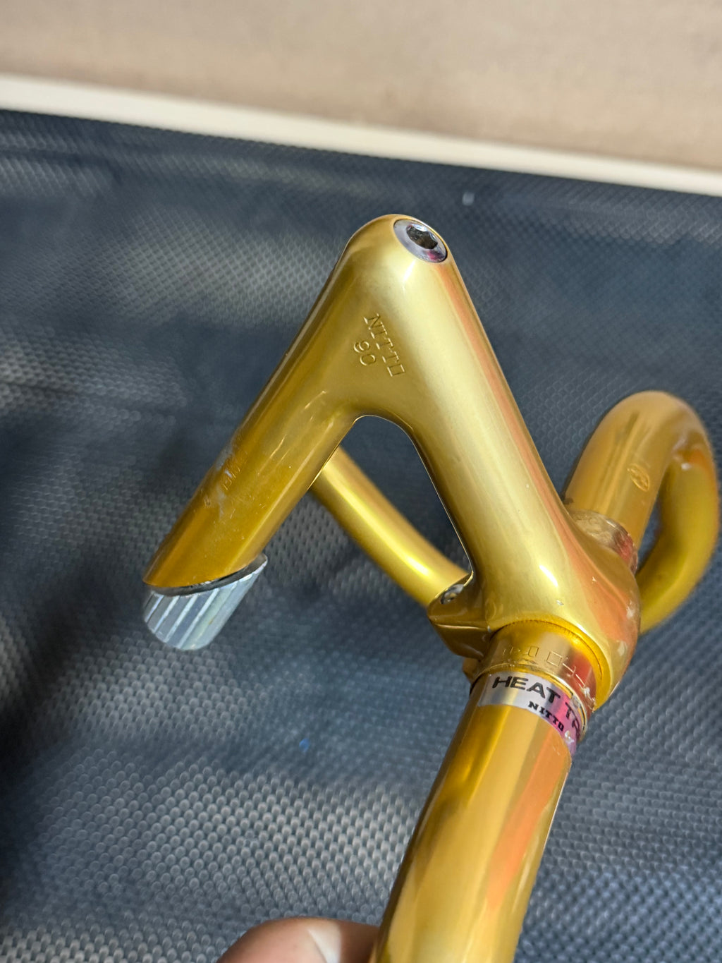 Rare Nitto NJS Gold Jaguar Stem Handlebars & 27.2mm Seatpost